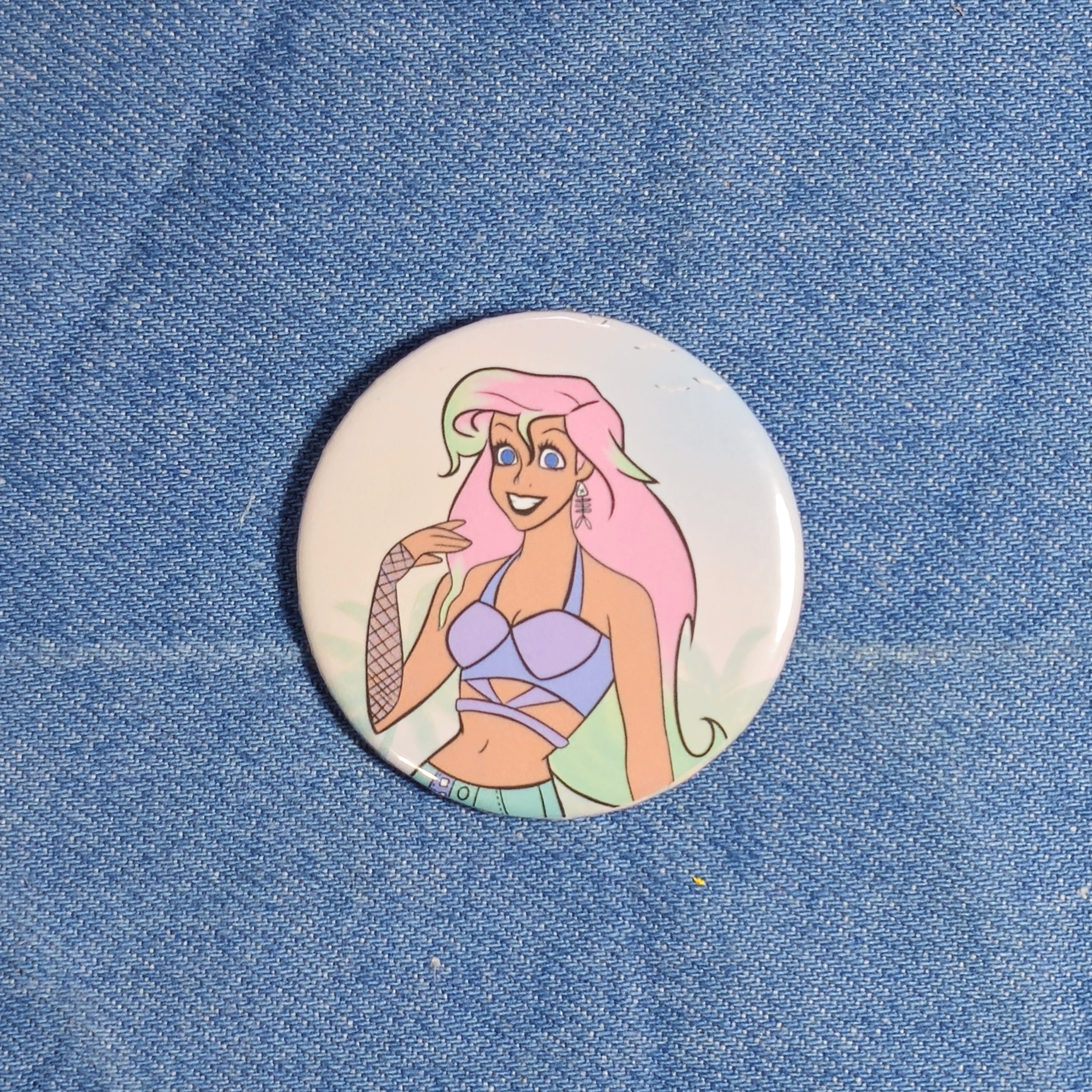 Mermaid Pastel Goth • Button