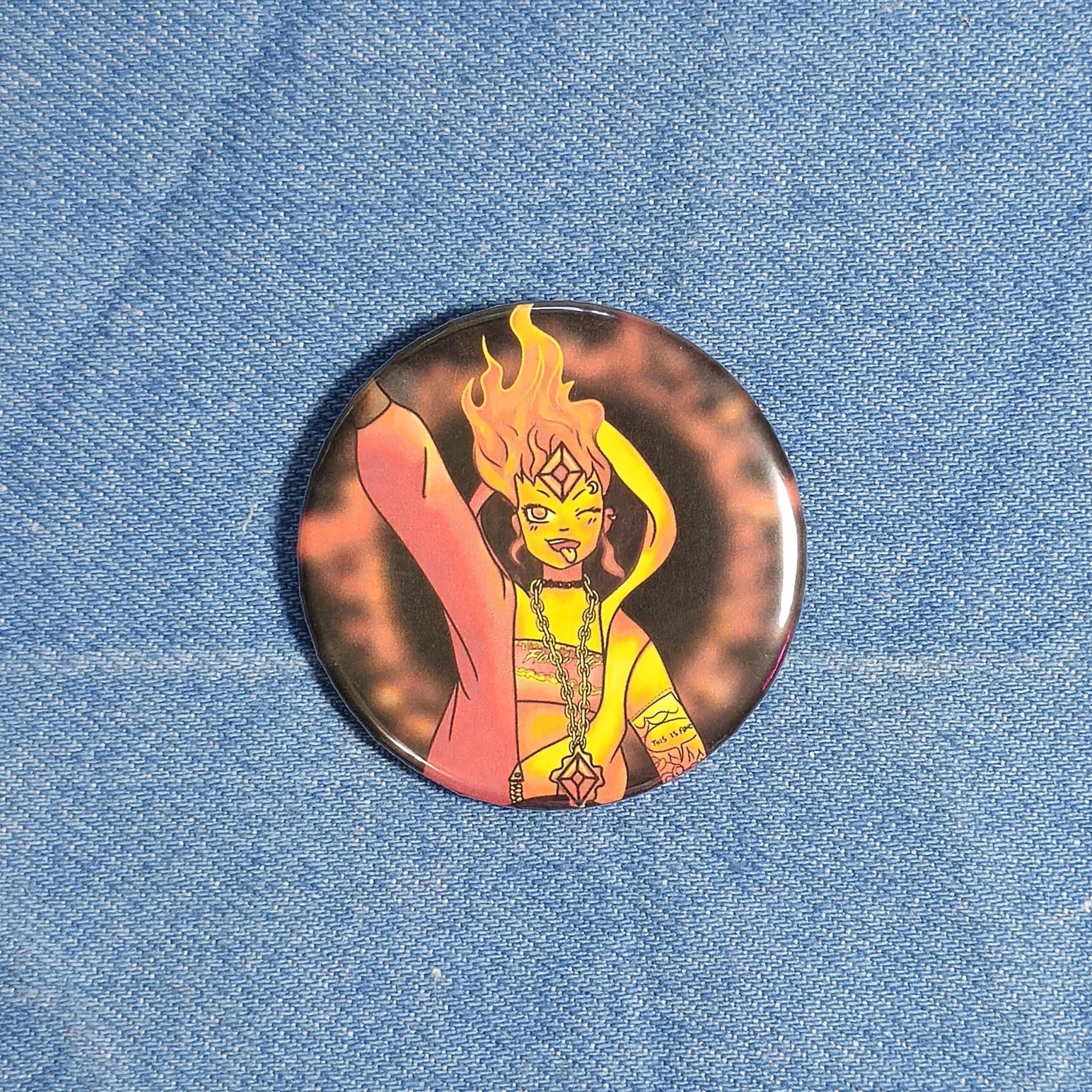Fire Girl • Button