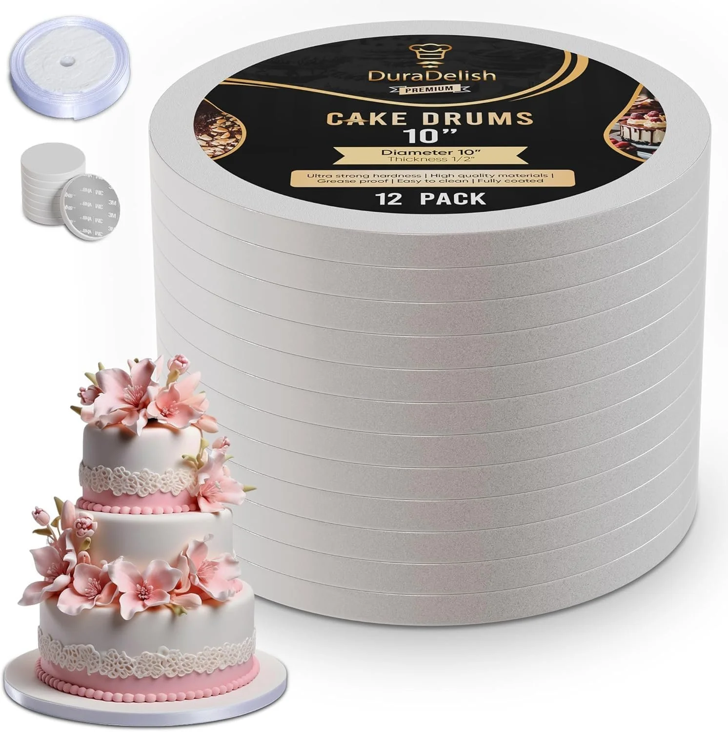 10" Cake Drums