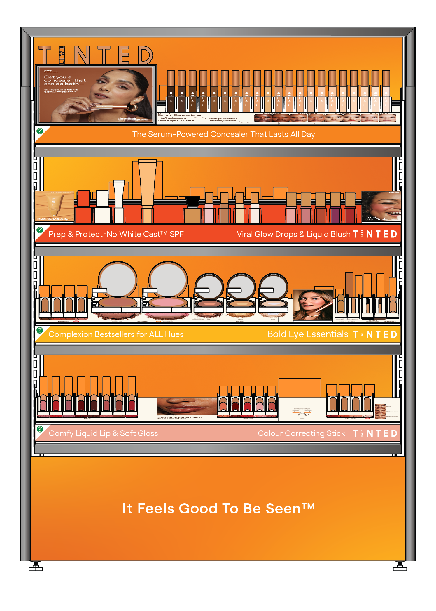 Sephora CA 1.7 Endcap Display