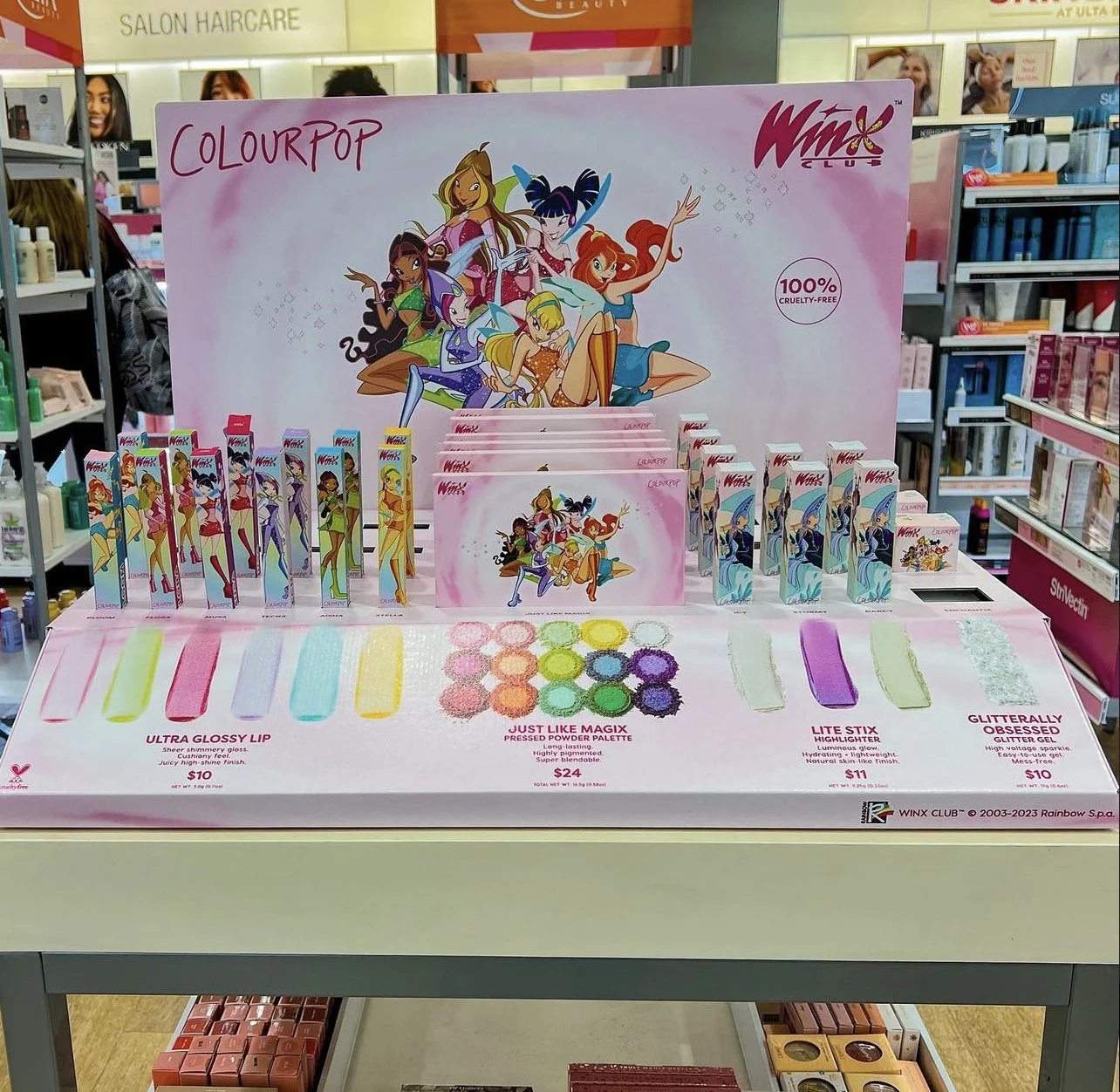 Colourpop x Winx Ulta Table Launch