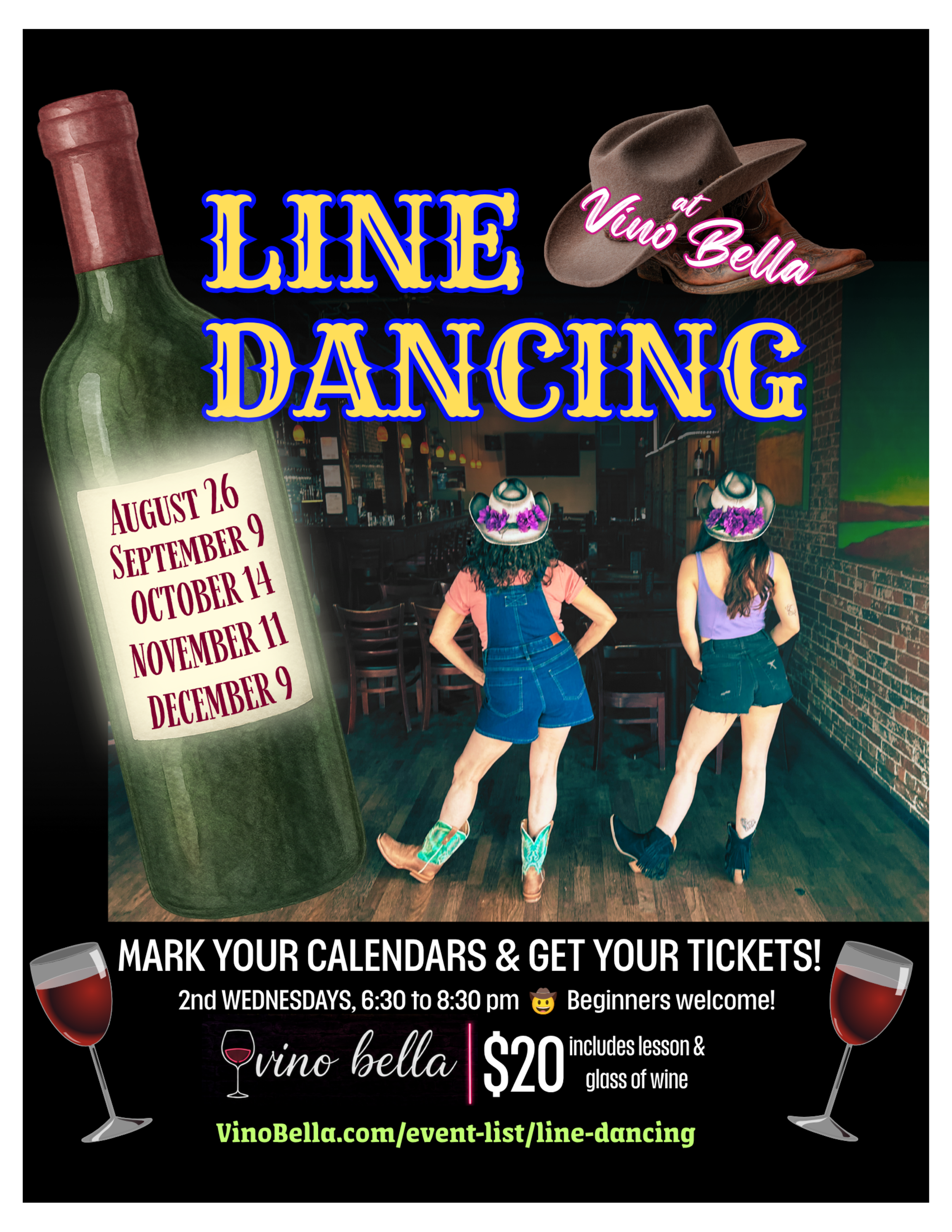 Line Dancing At Vino Bella