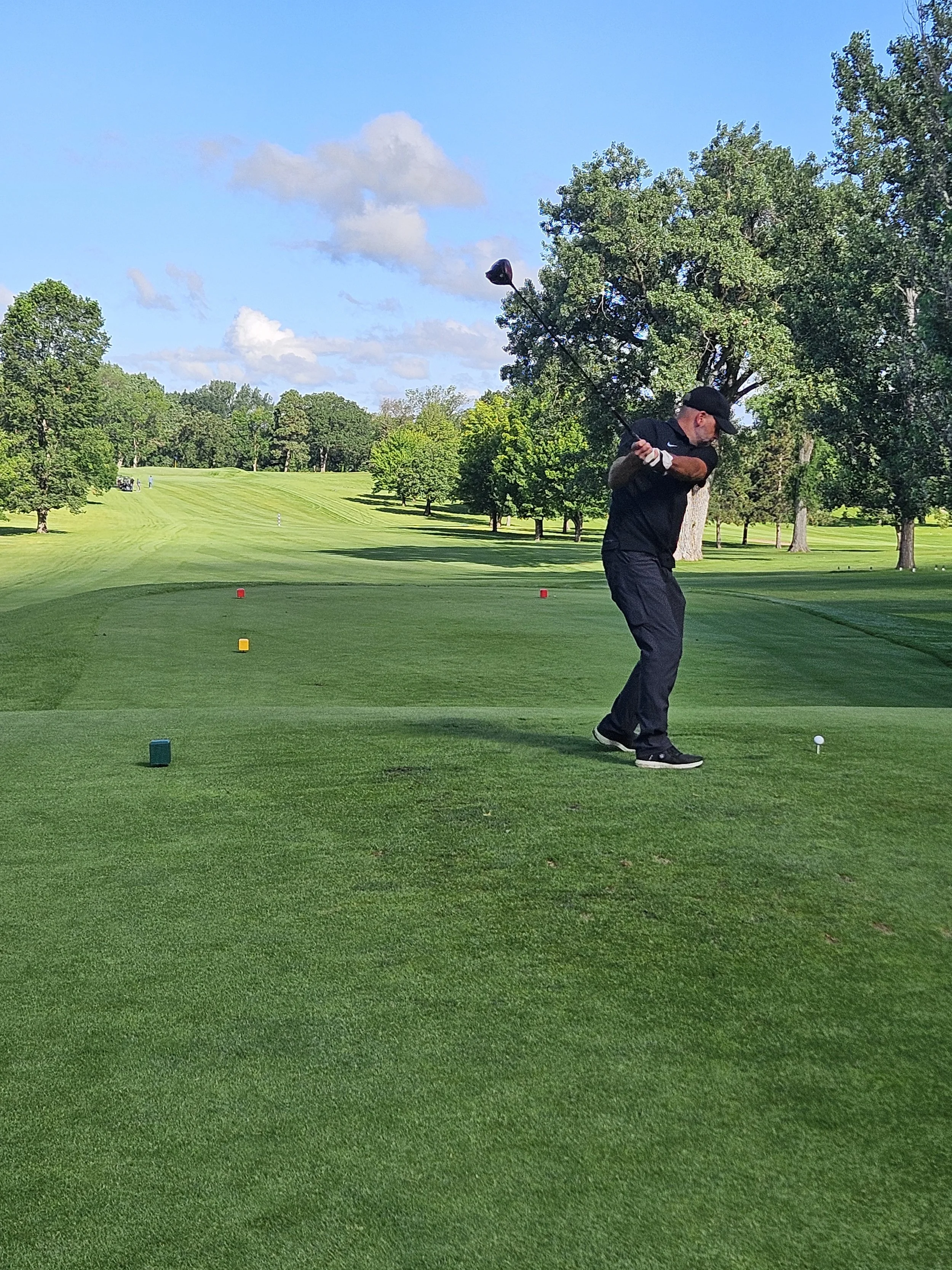 Ryan teeing off.