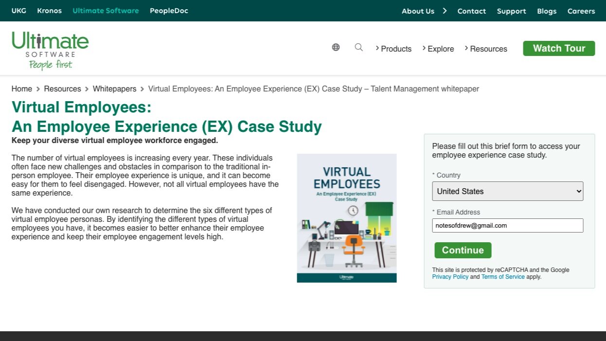 Content Landing Page | Copy & Editing