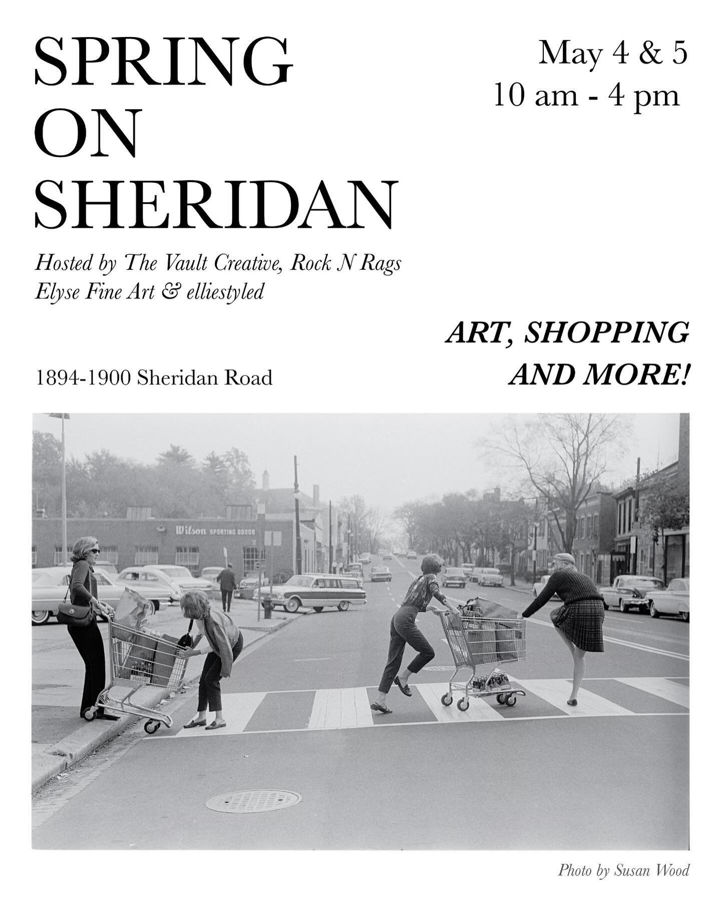 An art icon is coming to the Northshore of Chicago &amp; you&rsquo;re invited. 🌟 Join us for &lsquo;Spring on Sheridan,&rsquo; an extraordinary event filled with sipping, shopping, and celebrating the pioneering work of Susan Wood. 📸 Dive into the 