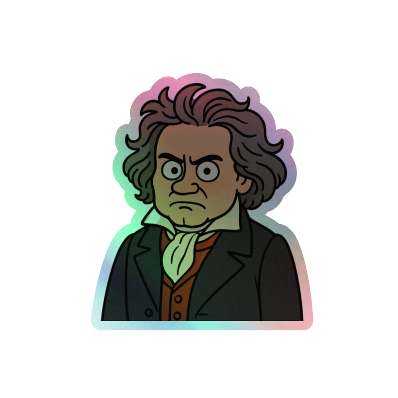 Beethoven Holographic stickers