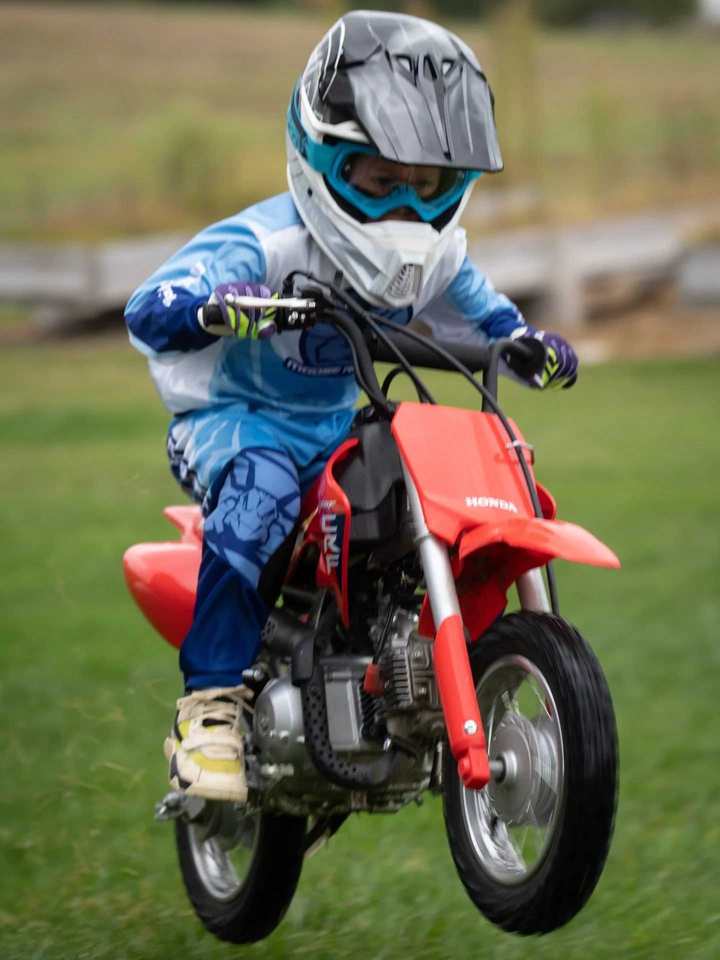 Spending some time with Jax as he shows off his new dirt bike skills and @mooseoffroadofficial gear. He&rsquo;s looking pretty legit &mdash; I think a dirt bike track might be in our near future 🤣