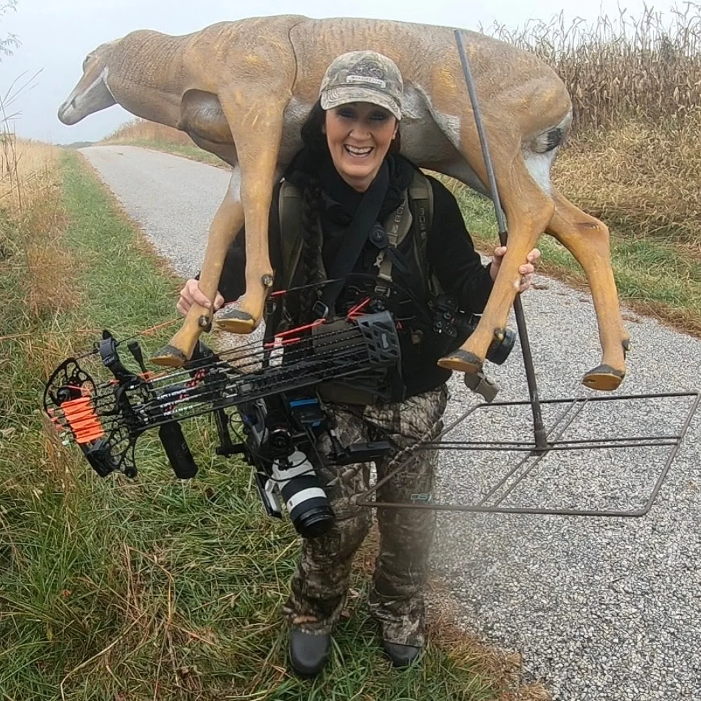 Drove all night from South Dakota to Illinois and got right in the blind to try and decoy in a big buck while self-filming! Should be an awesome week! 🏹

The hardest part of the whole deal? Hauling all my gear to the blind&hellip;pretty sure that&rs