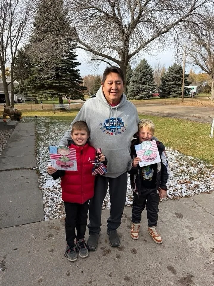 Happy Veterans Day! 🇺🇸

Grateful for all who have served&hellip;especially my father-in-law, Willie Bearshield, and my grandpa, Martin Bachman. Jax and his classmates spent the day delivering cookies to local veterans to show their appreciation and