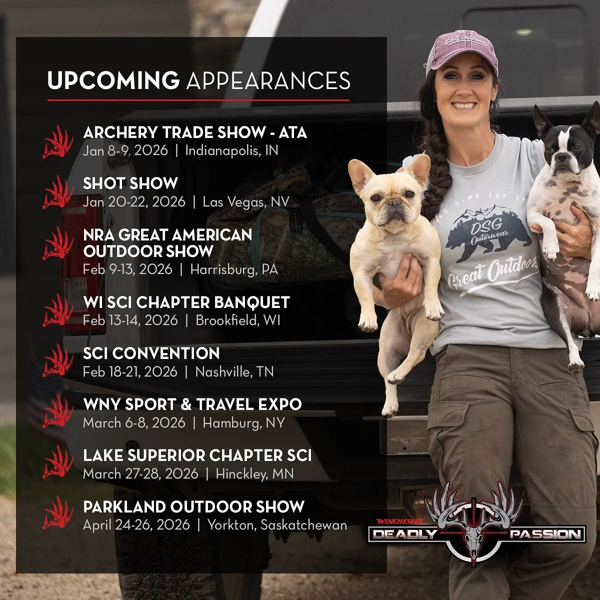 Hope to see you at one of these upcoming shows!