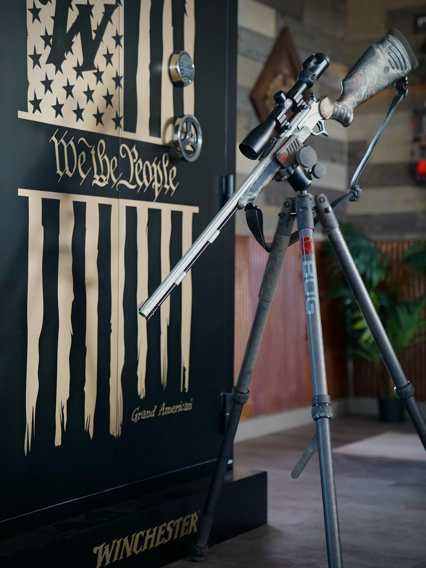 Pulled my muzzleloader out of the @winchestersafes and hitting the road to Iowa for some late-season hunting. Cold temps, food plots, and hoping to notch a late-season tag! 🦌🥶 #WinchesterDeadlyPassion