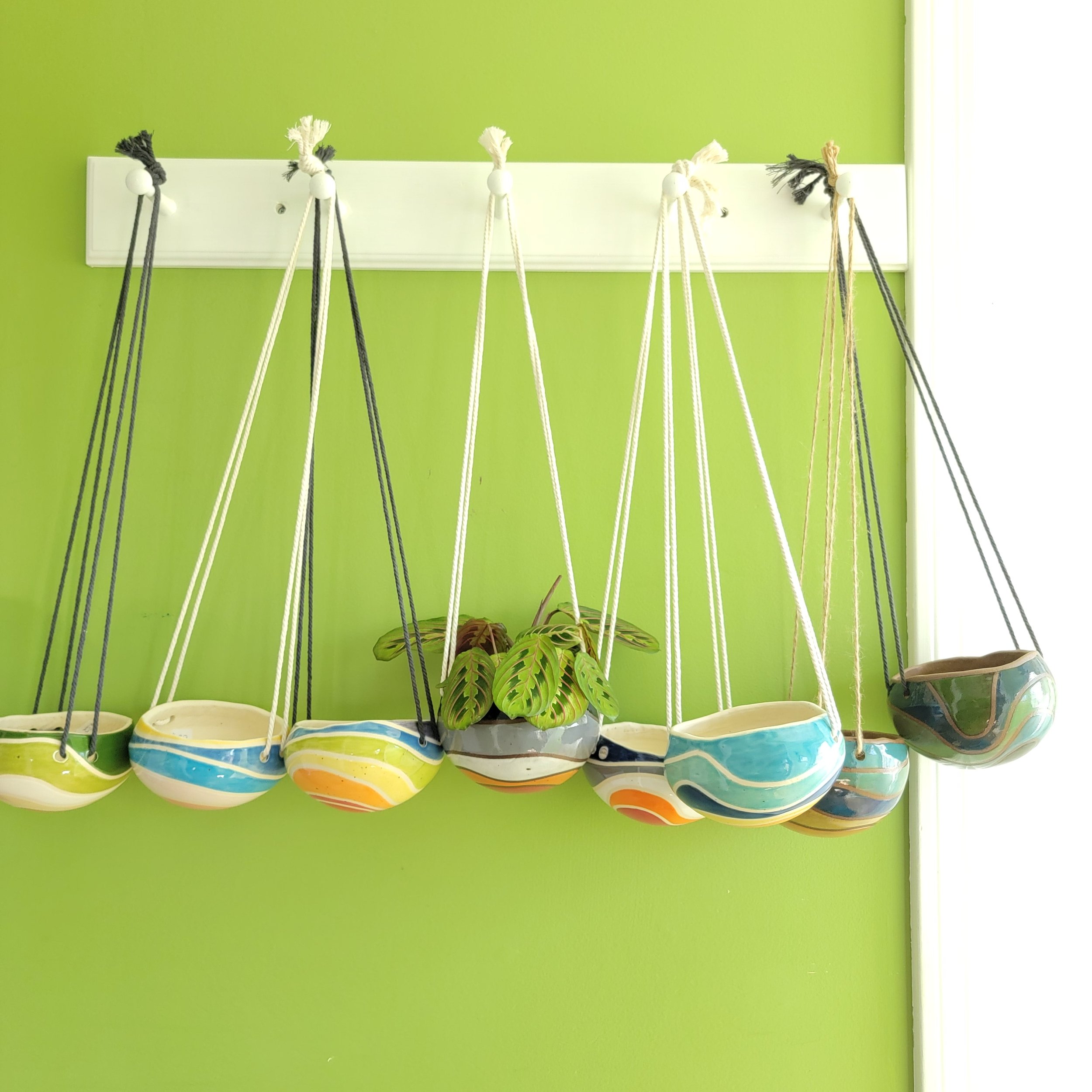 The Colorful Hanging Planters