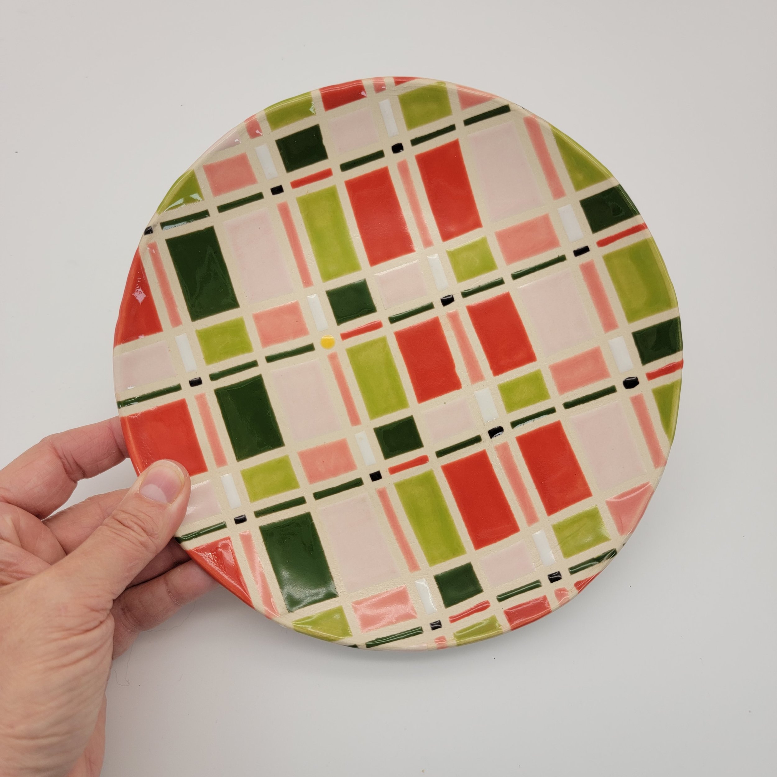The Holiday Plaid Plate