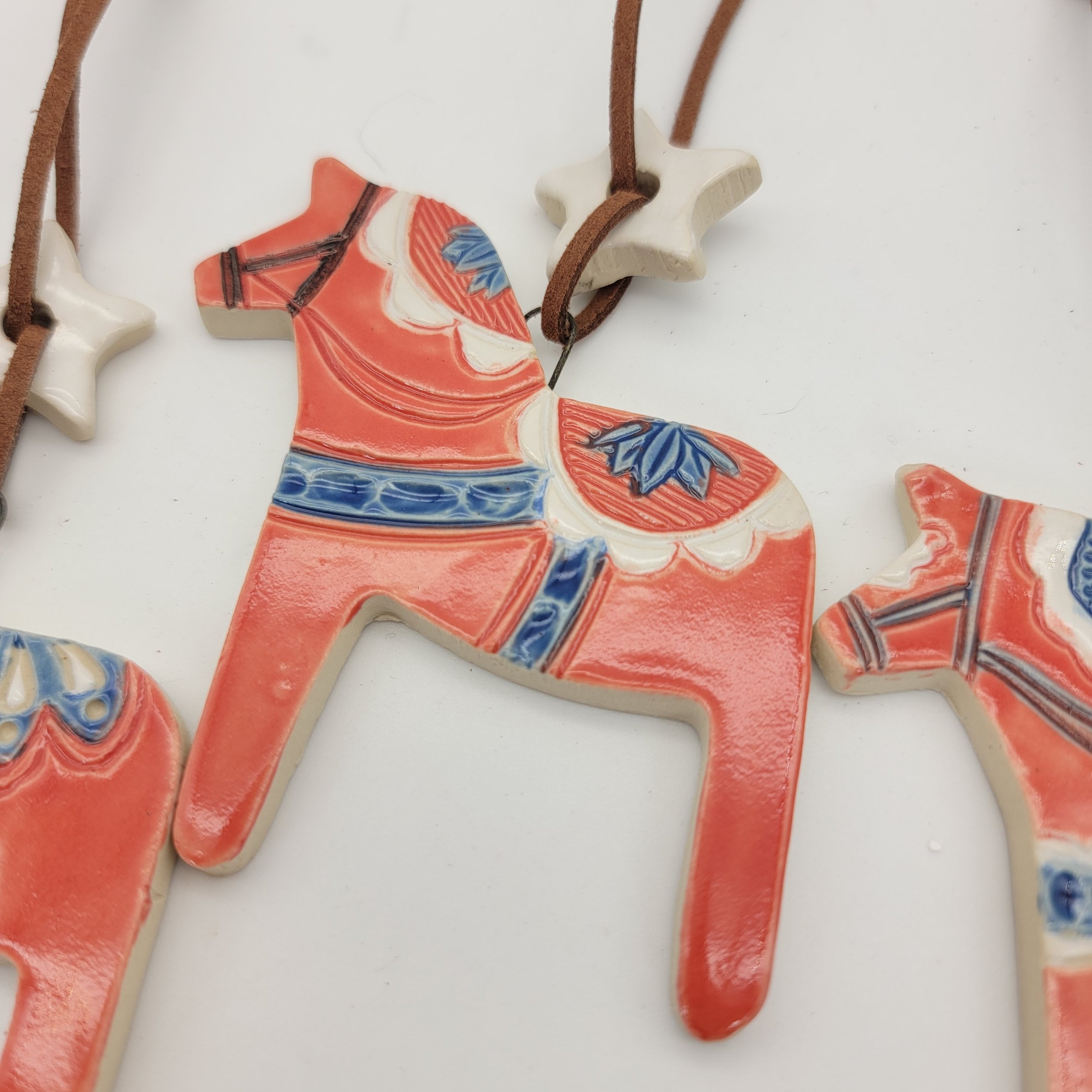 The Swedish Dala Horse Ornaments