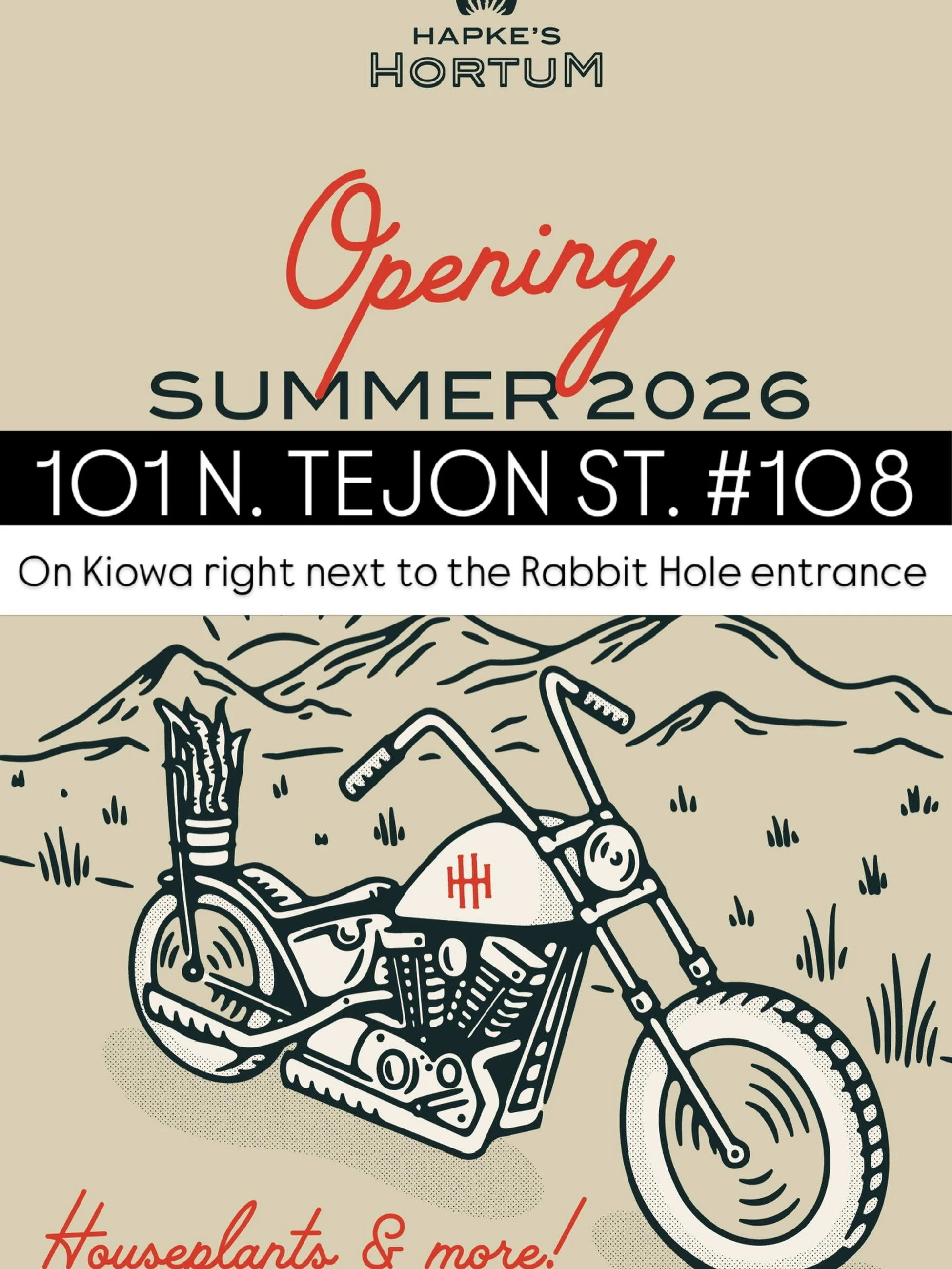 Howdy Folks!! 
Okay, I got the new address wrong on the last post. Whoopsie Doopsie 🥴 
Correct New Address Is 101 N. Tejon St. #108. On Kiowa right next to the Rabbit Hole entrance. 
NOTE: Hapkes will be closed during this transition. I&rsquo;ll ann