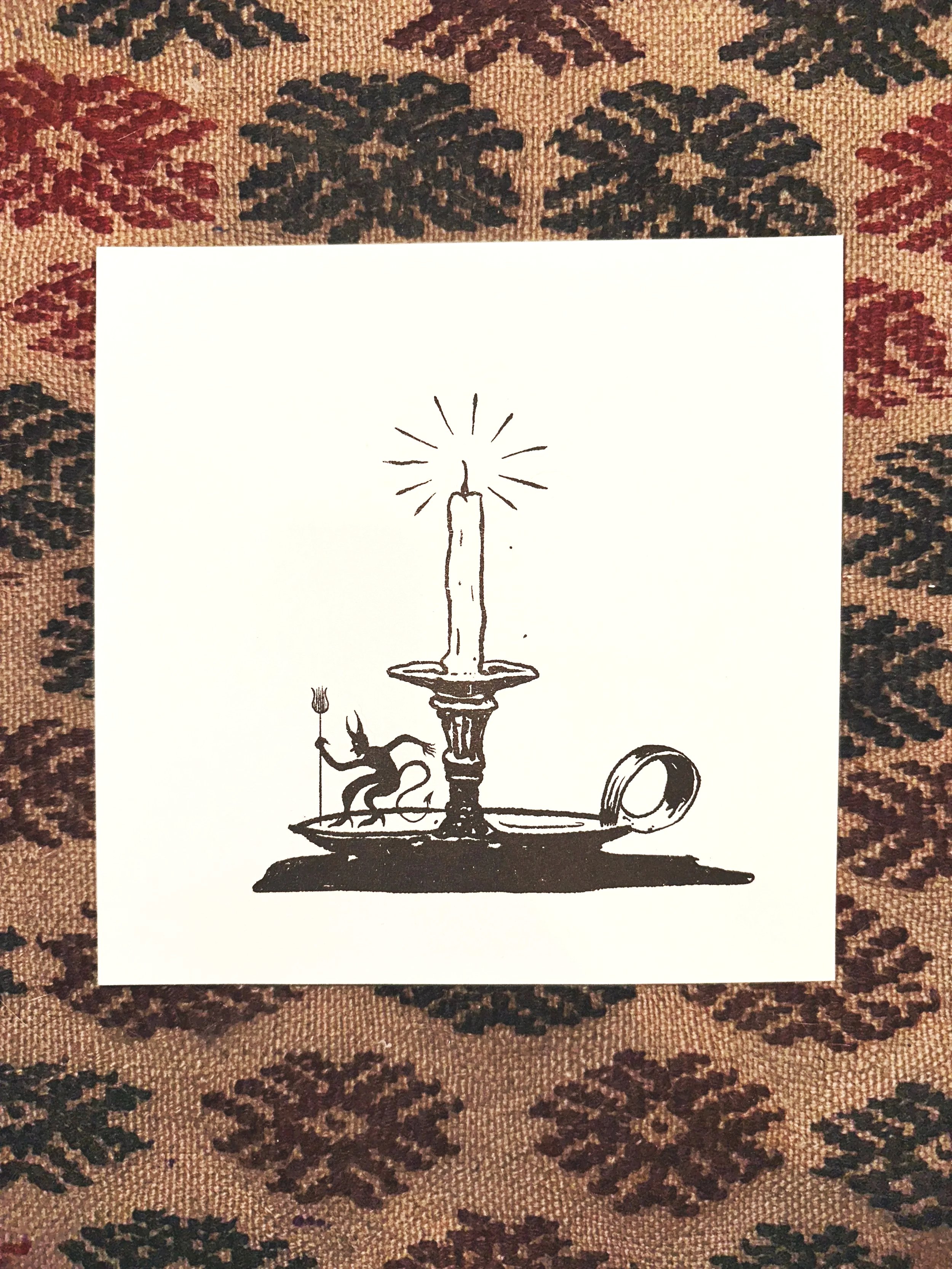 “Holding the Devil’s Hand (for PF)” Riso Print