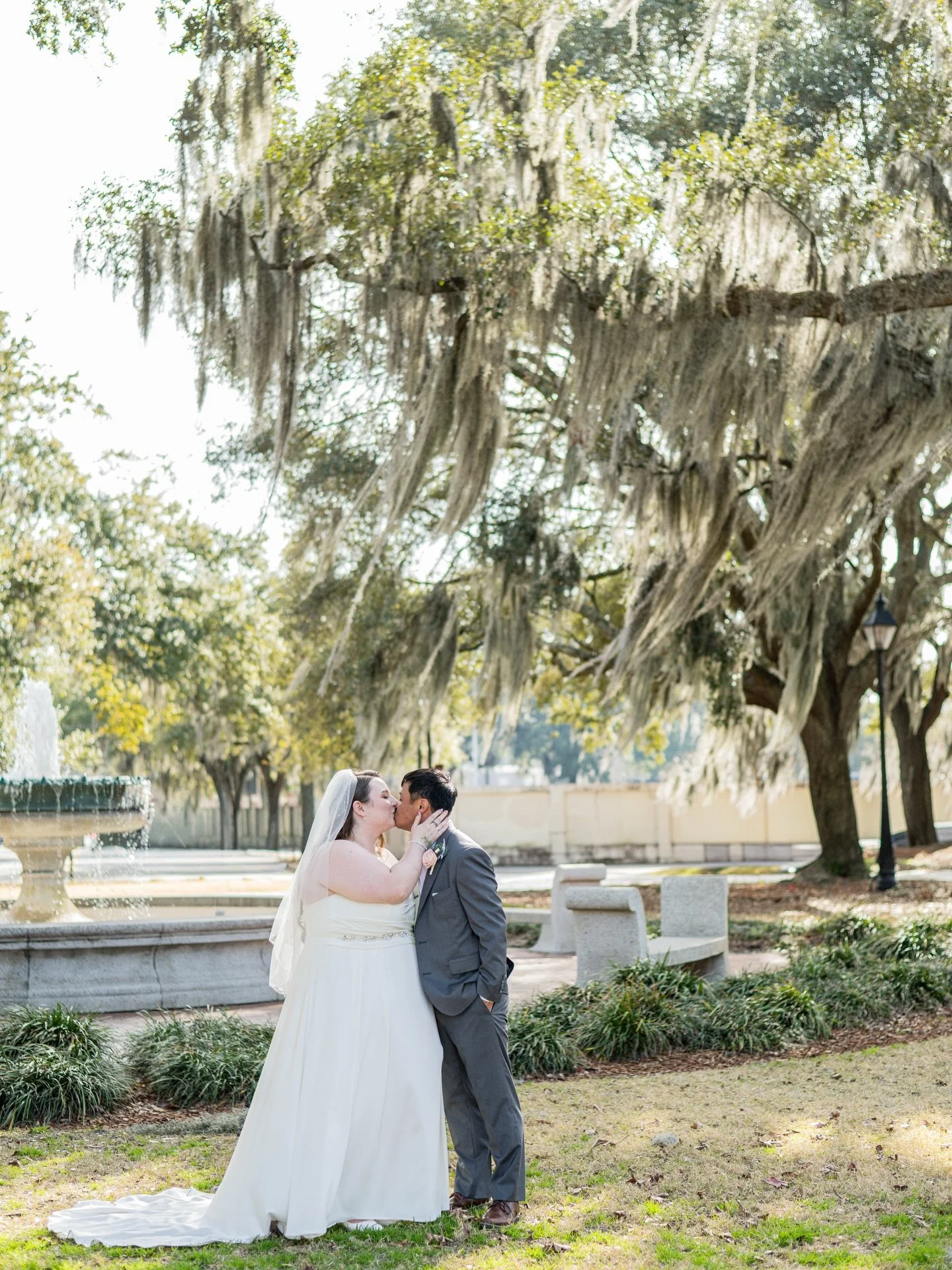 Samantha &amp; Hattie ✨ Their Savannah elopement was held in Orleans Square surrounded by their family and friends (who are the sweetest btw) - it was a day so full of love and laughter.