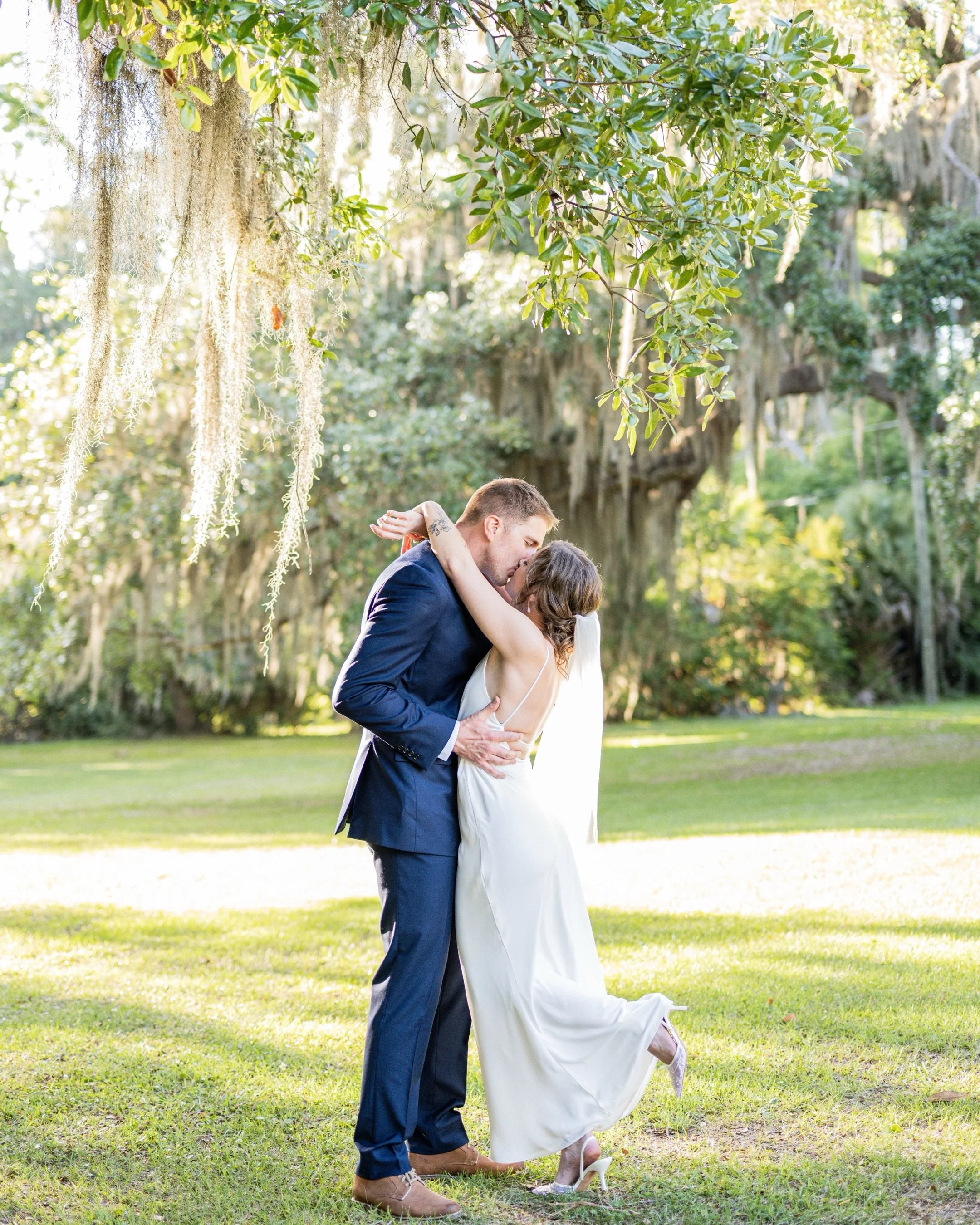 Alyssa &amp; Tim ✨ A simple elopement under the live oaks at Bethesda Academy.