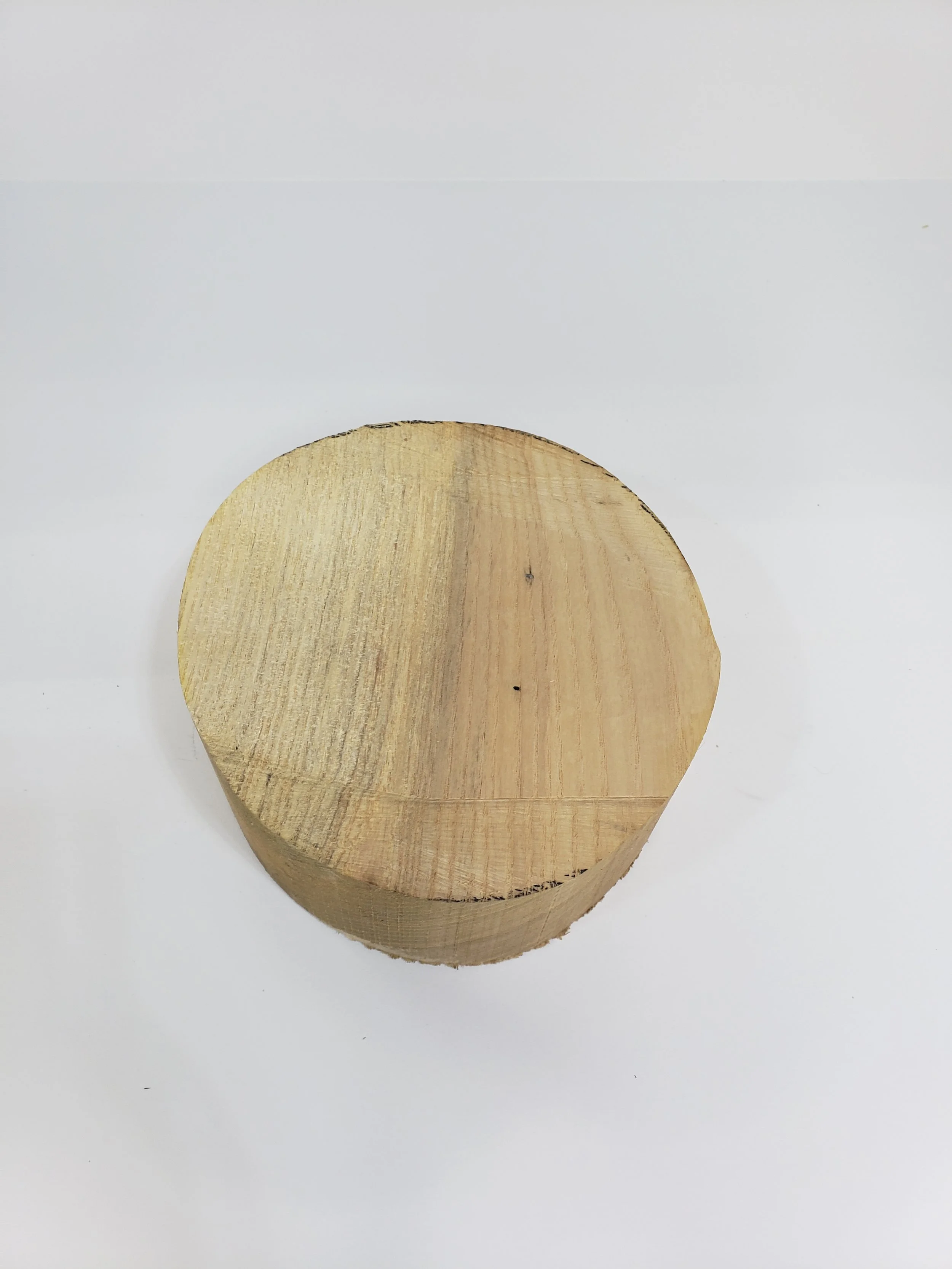 White Ash Bowl Blank 7 3/8" Diam. x 2 1/2" Thick