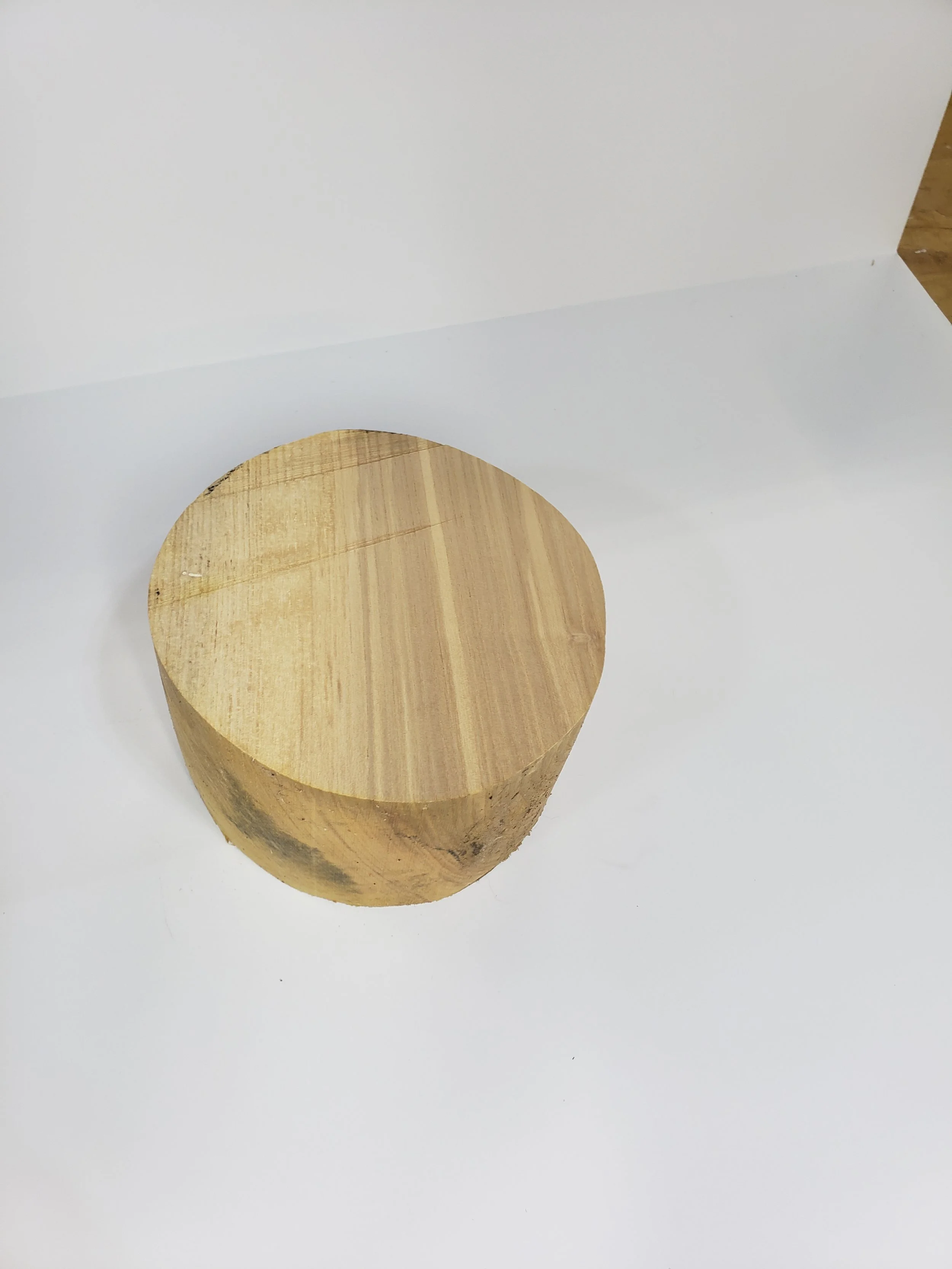 White Ash Bowl Blank 7 1/4" Diam x 5" Thick