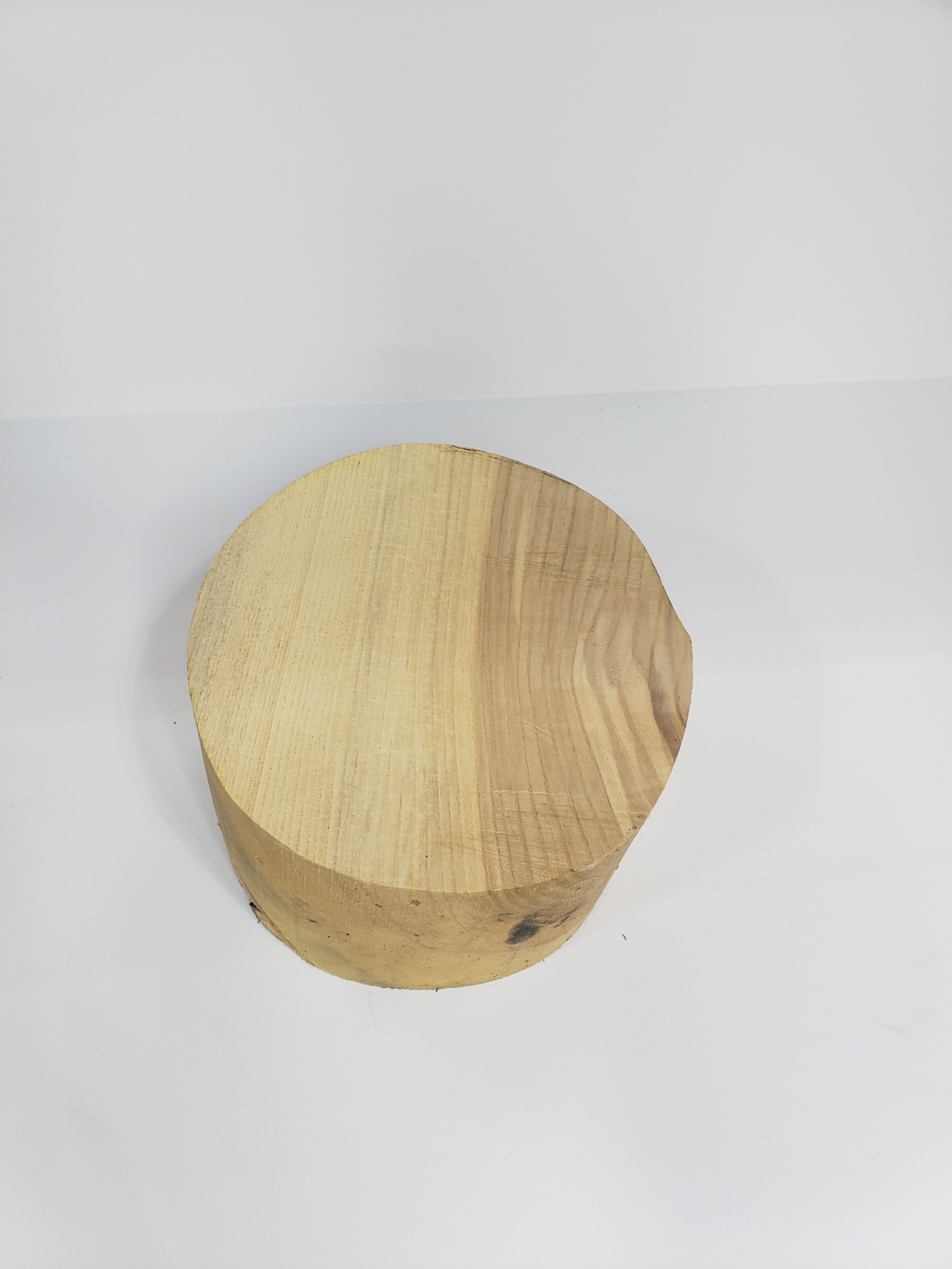 White Ash Bowl Blank 7 1/2" Diam. X 4 3/8" Thick