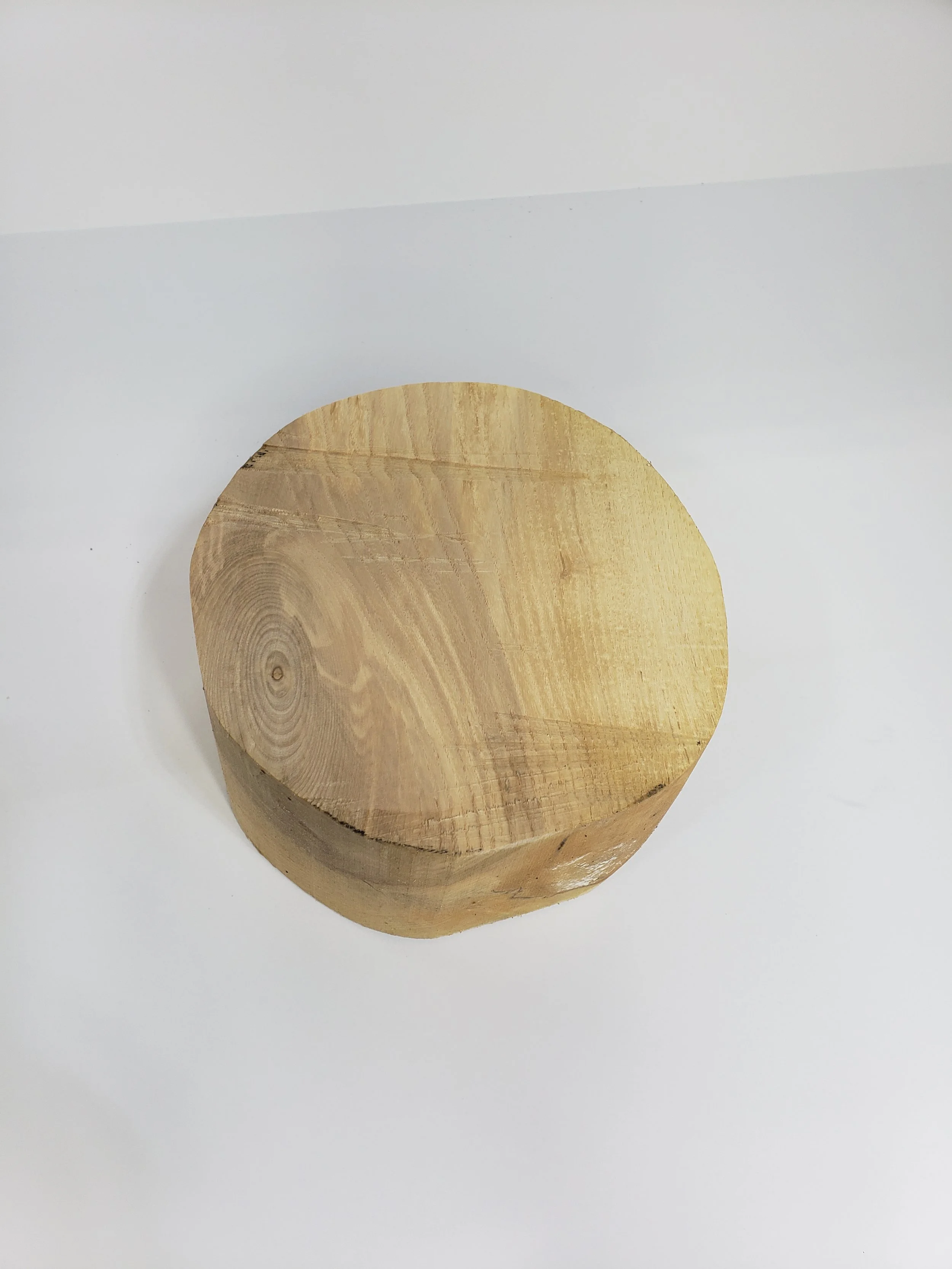 White Ash Bowl Blank 7" Diam. x 3 1/2" Thick