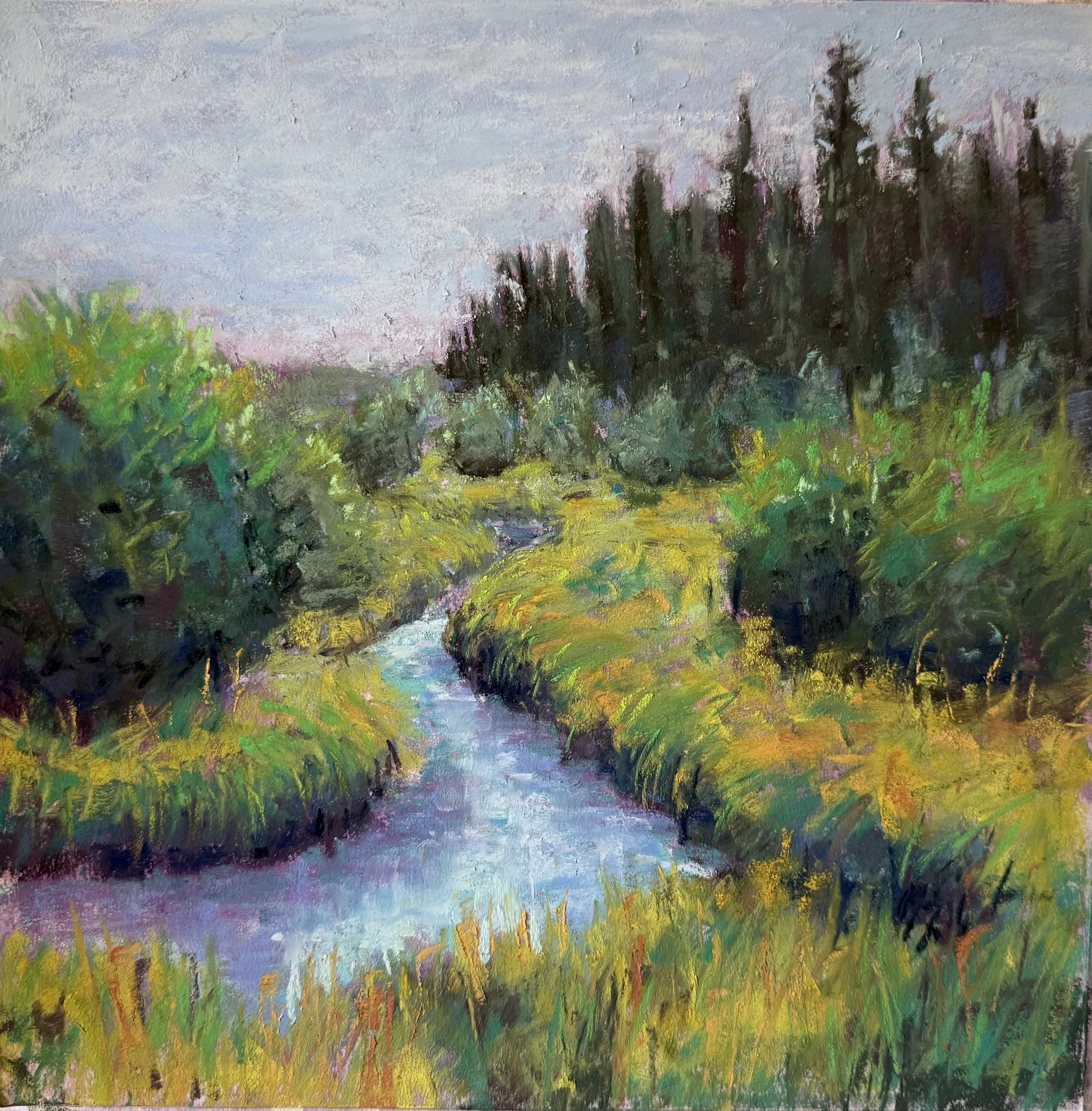 Ontario Meadow with Stream