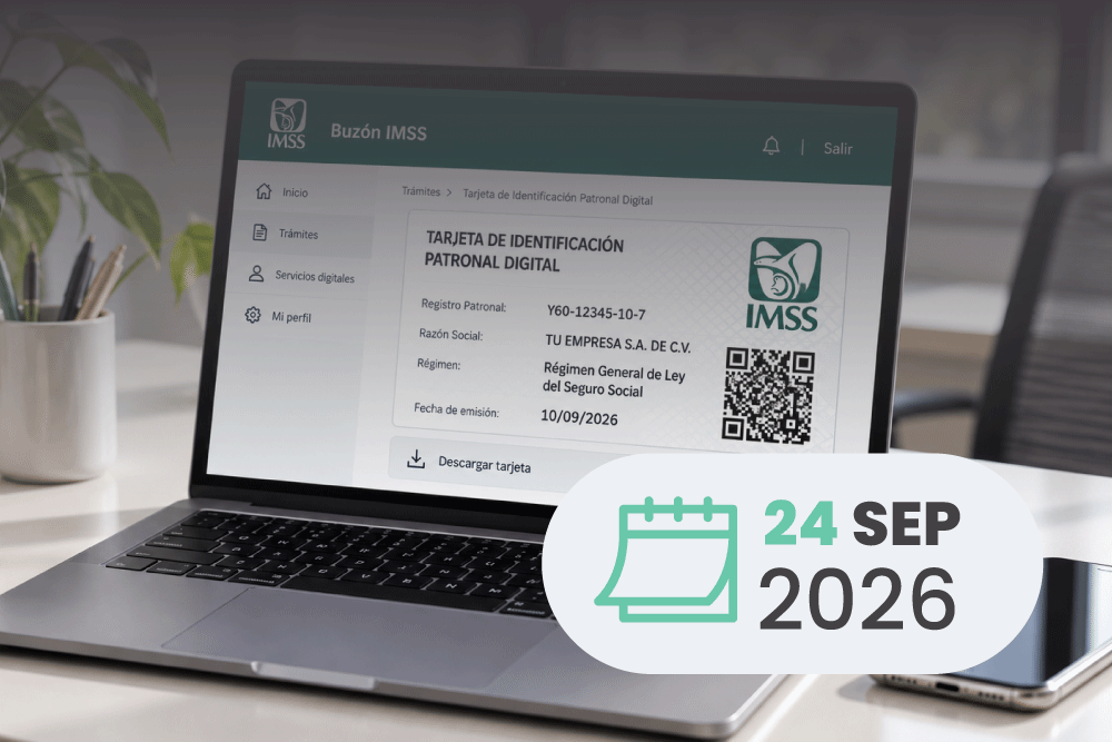 Digitalización de la tarjeta de identificación patronal del IMSS