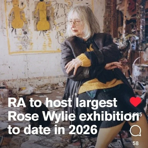 The Royal Academy of Arts in London
Rose Wylie
Age 91 years