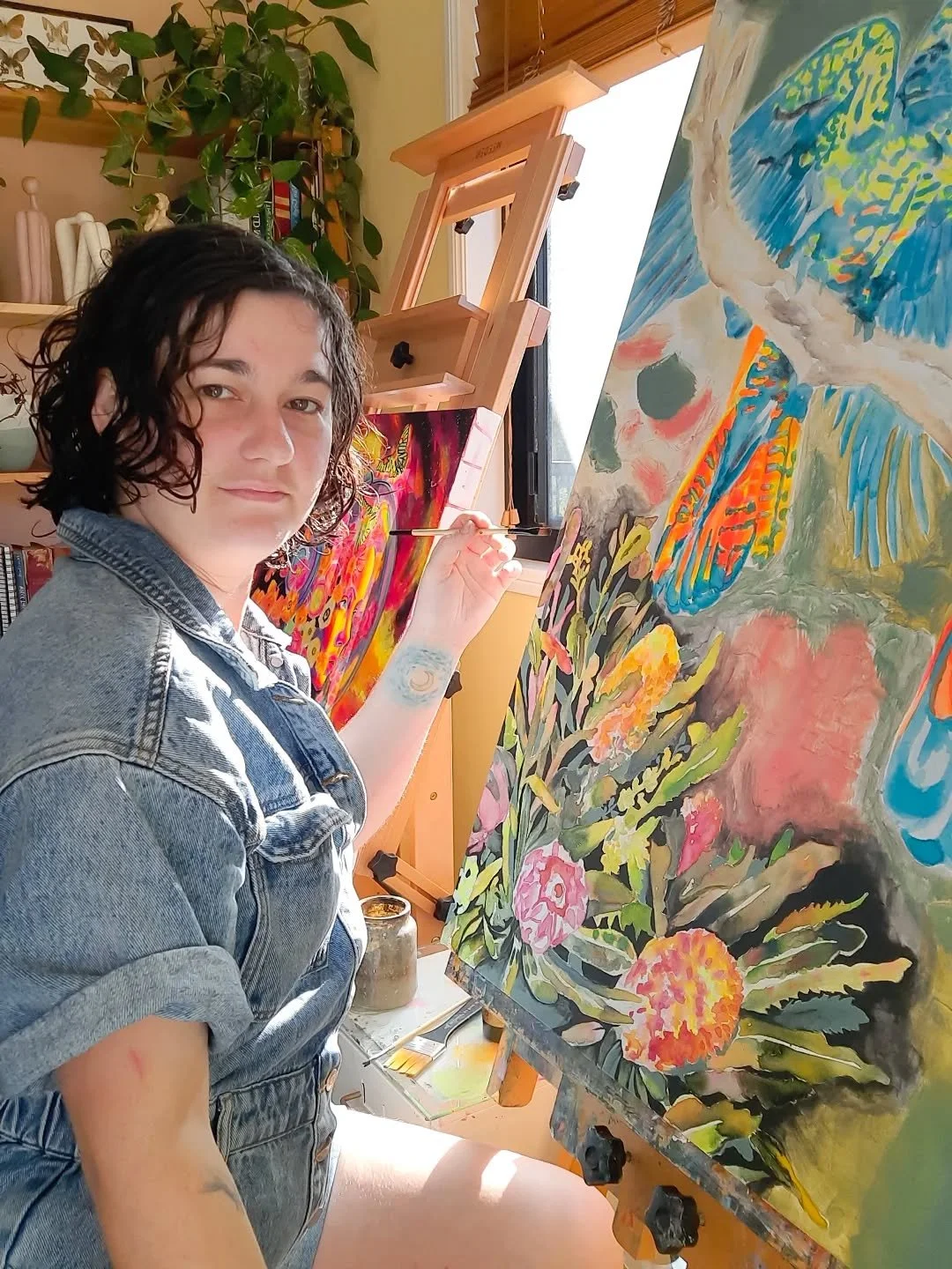 ✨️Every painting begins in chaos. Drips of ink bleeding across the canvas, unpredictable rivers of colour. The beauty is letting go, letting the canvas speak before I do. Layer by layer, what begins as disorder finds rhythm. 
✨️That's the magic of pr