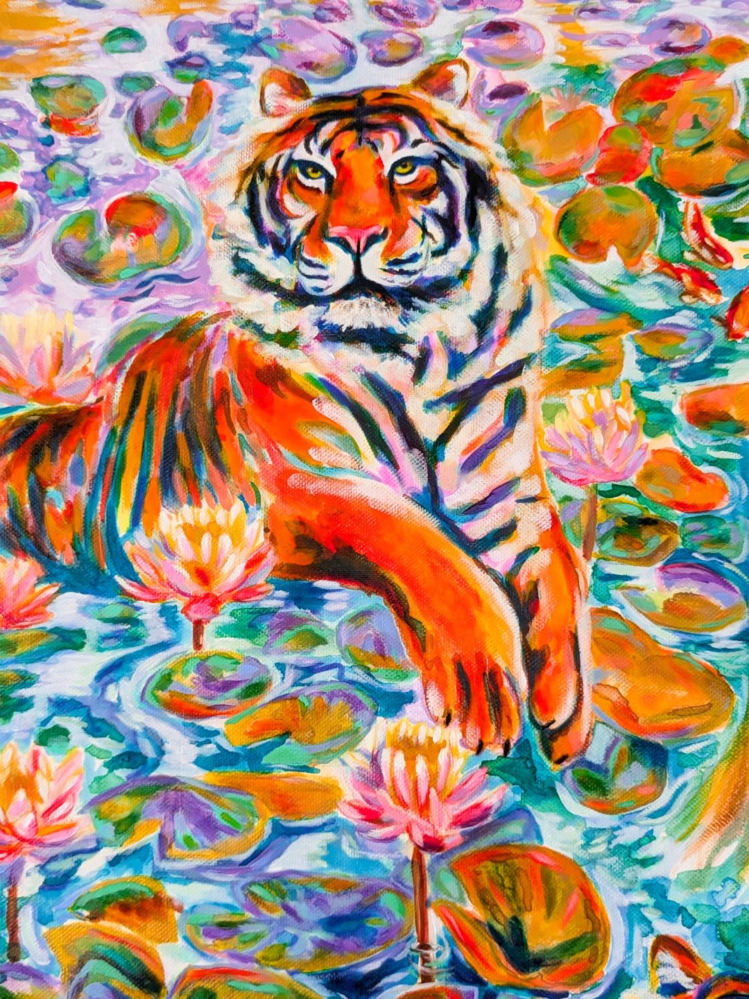 ✨Every painting begins in chaos. Drips of ink bleeding across the canvas, unpredictable rivers of colour. The beauty is in letting go, letting the canvas speak before I do. Layer by layer, what begins as disorder finds it's rhythm.
✨That's the magic 