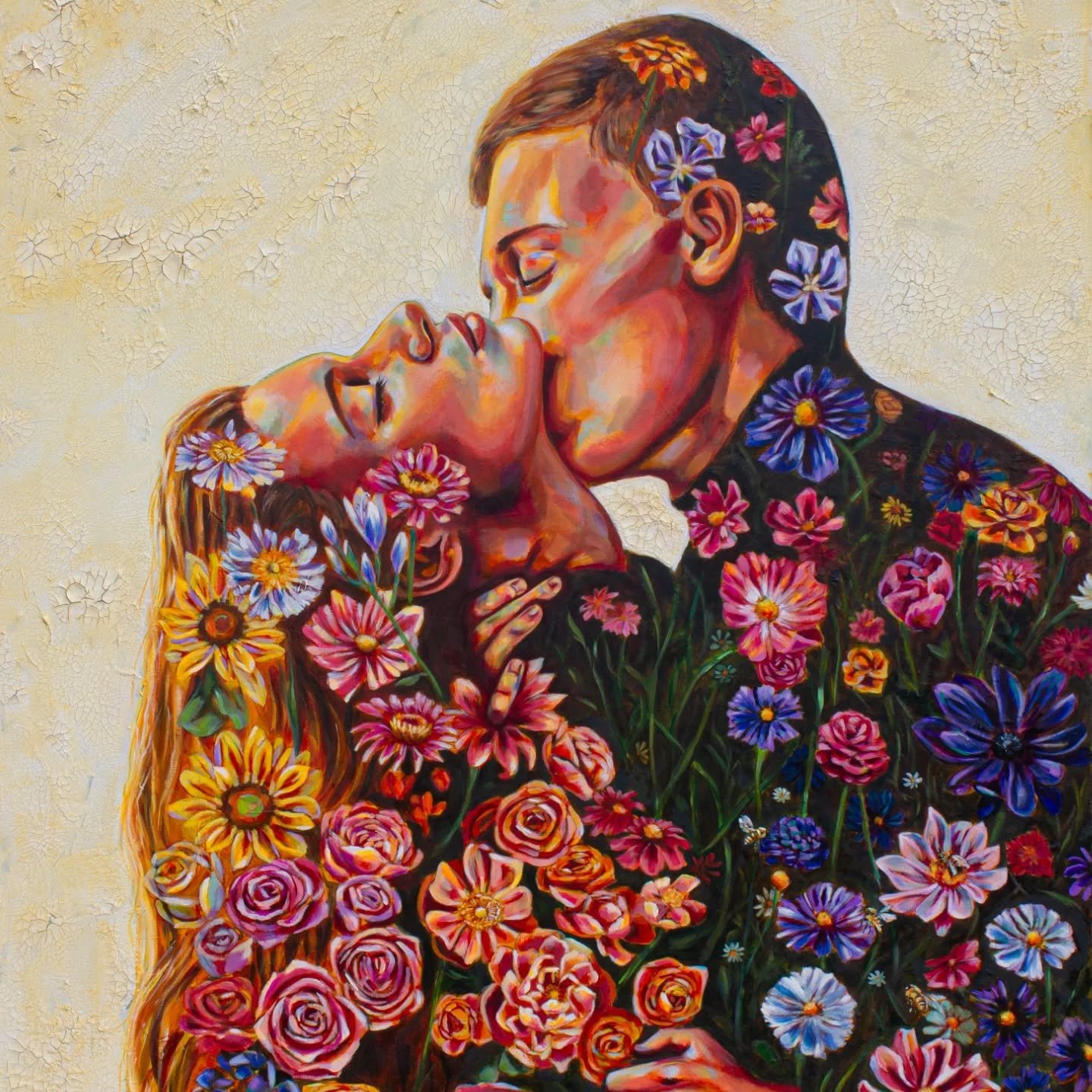 I've been a little quiet here. . . 
But not still.

𝑯𝒆𝒍𝒅 𝒊𝒏 𝑩𝒍𝒐𝒐𝒎 has been unfolding slowly in the background - layer by layer, moment by moment.

A study of intimacy.
In softness.
In the quiet act of becoming, together. 

Two forms dissol