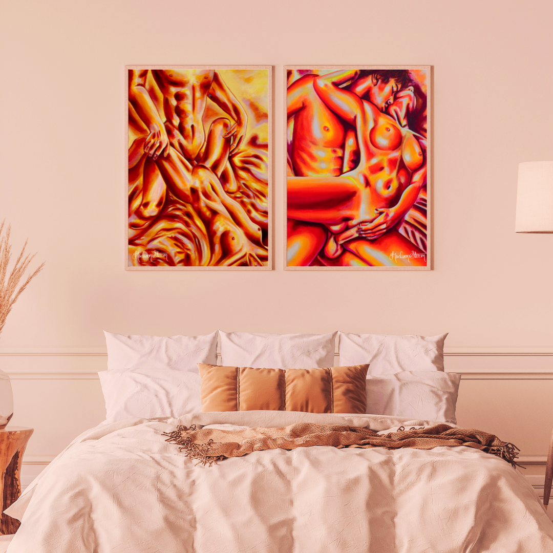 Beige Aesthetic Modern Bedroom Wall Art Poster Wooden Frame Mockup Instagram Post (1).png