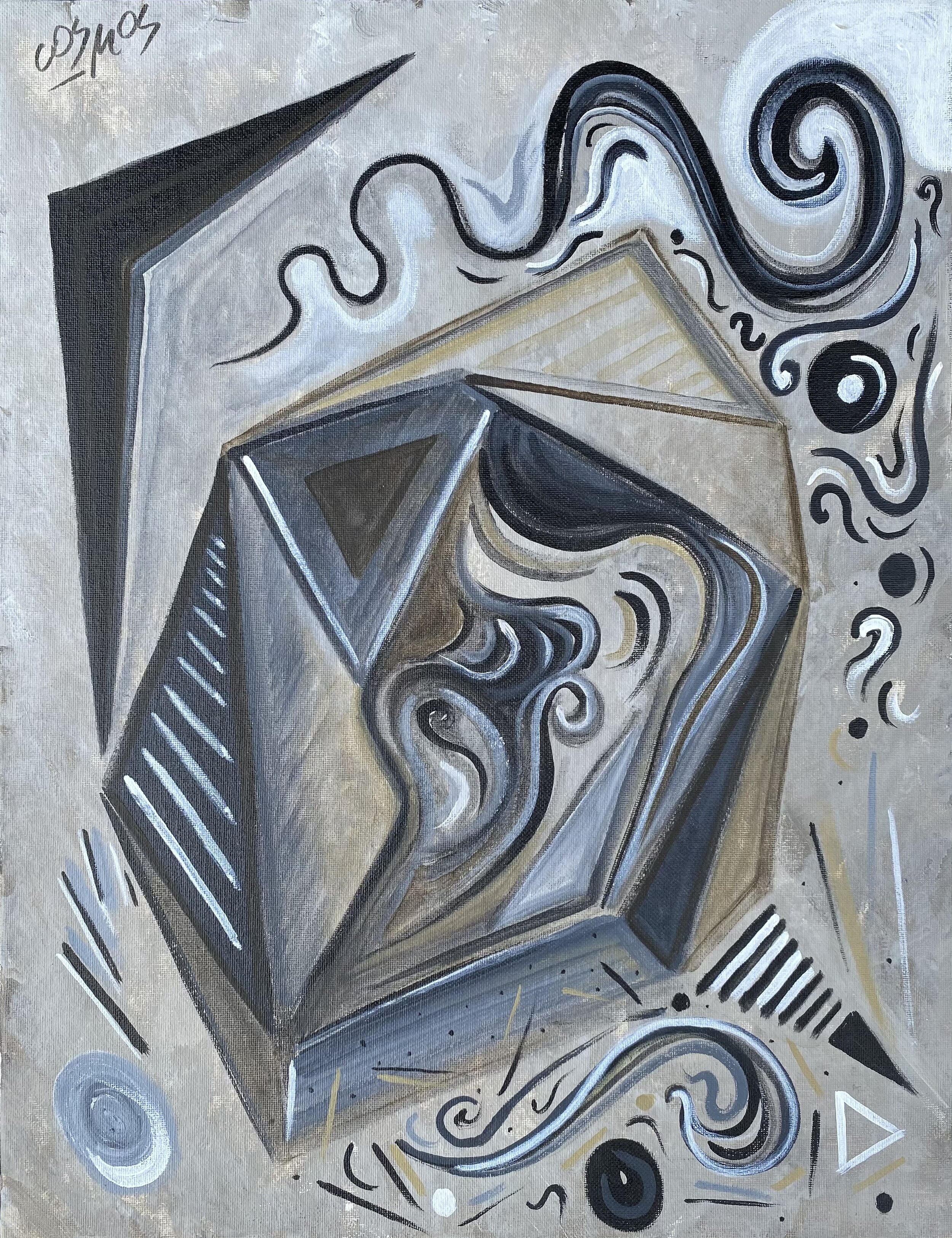 CLASSYYICAAL
- Acrylic on canvas panel 14" x 18"