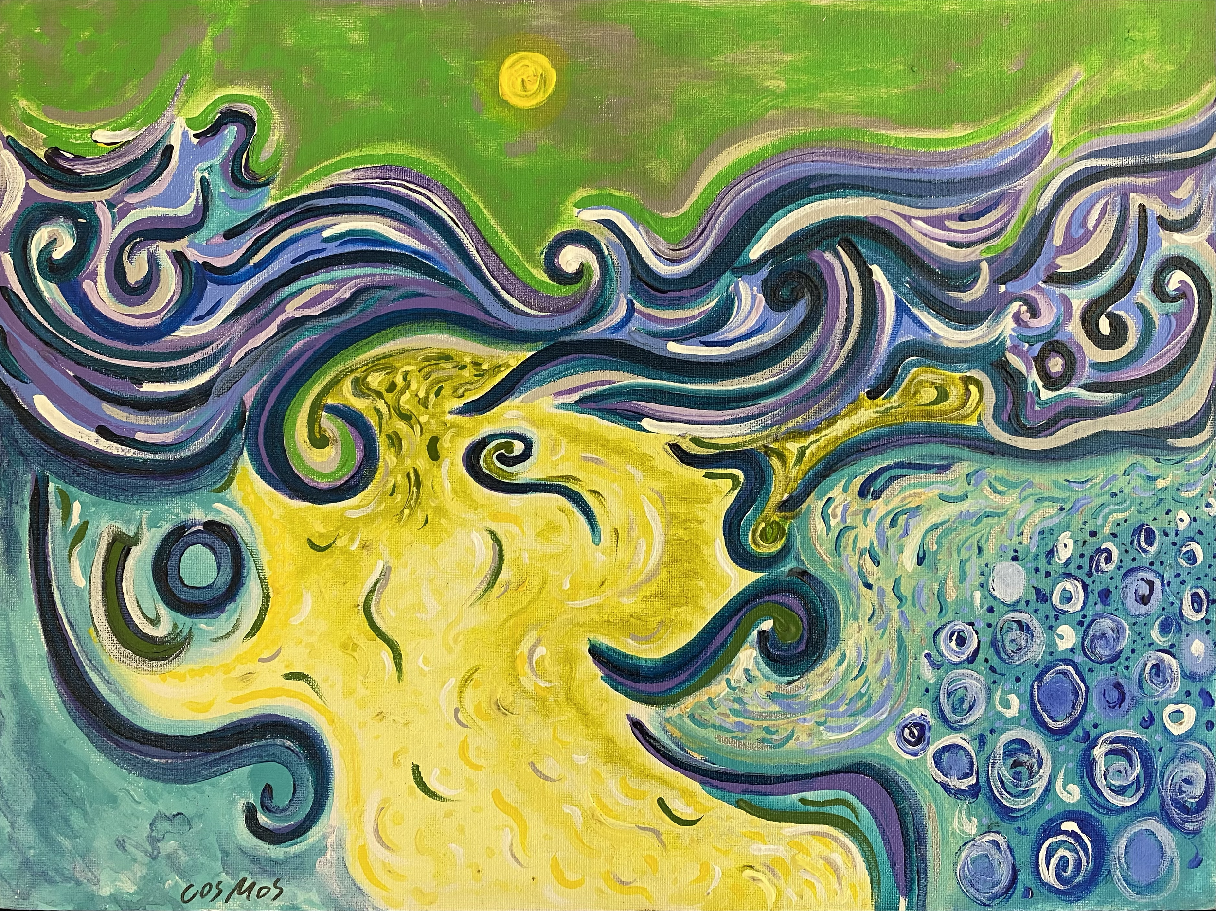 WITCHES LAKE
- Acrylic on canvas panel 12" x 16"