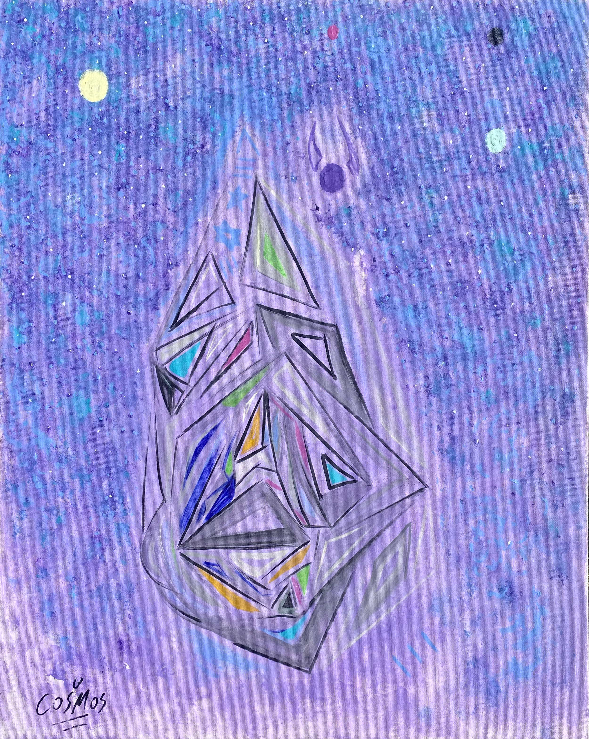 GOD OF JAN - Acrylic on canvas panel 14" x 18"