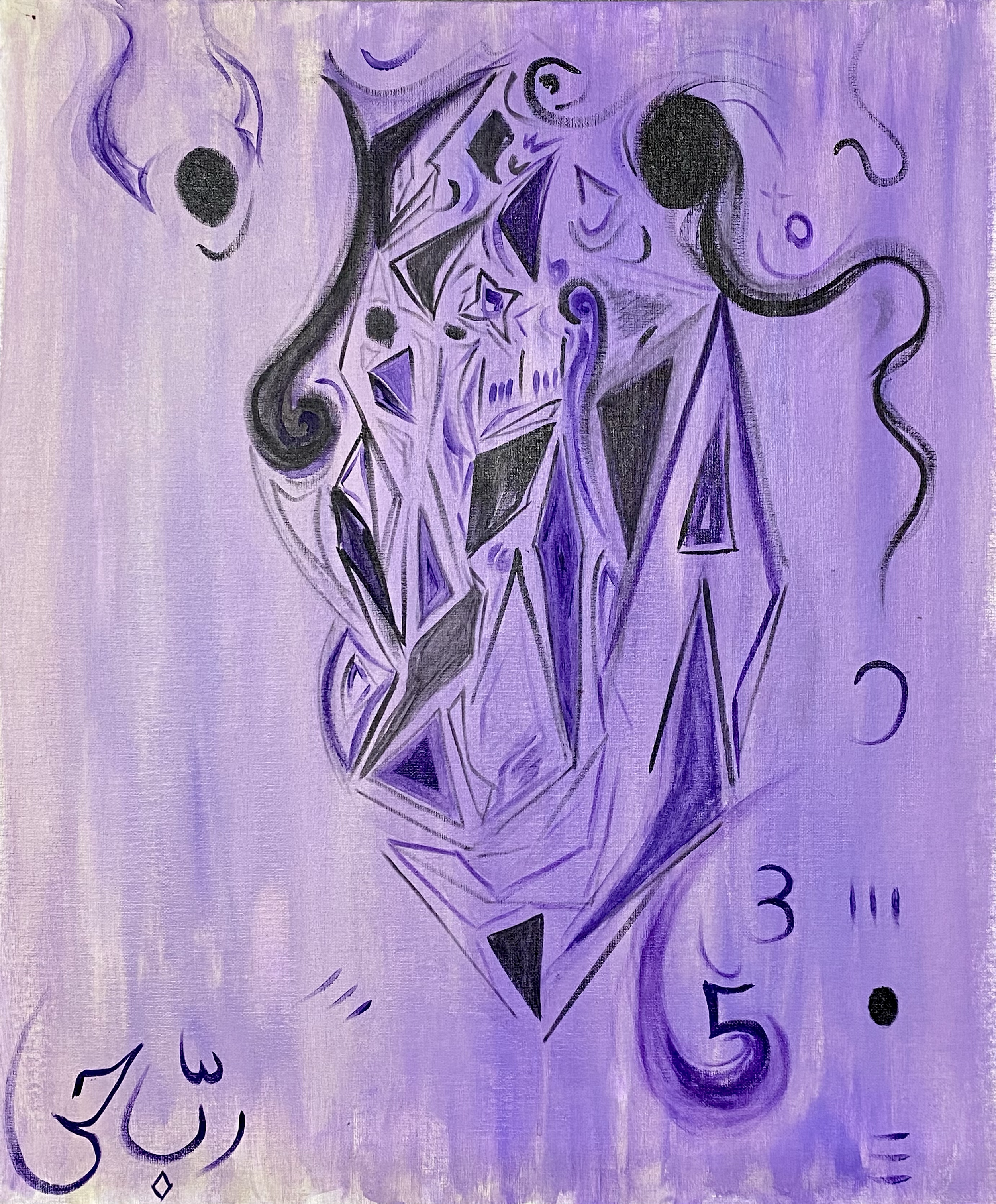 GOD OF GOD - Acrylic on canvas panel 20" x 24"