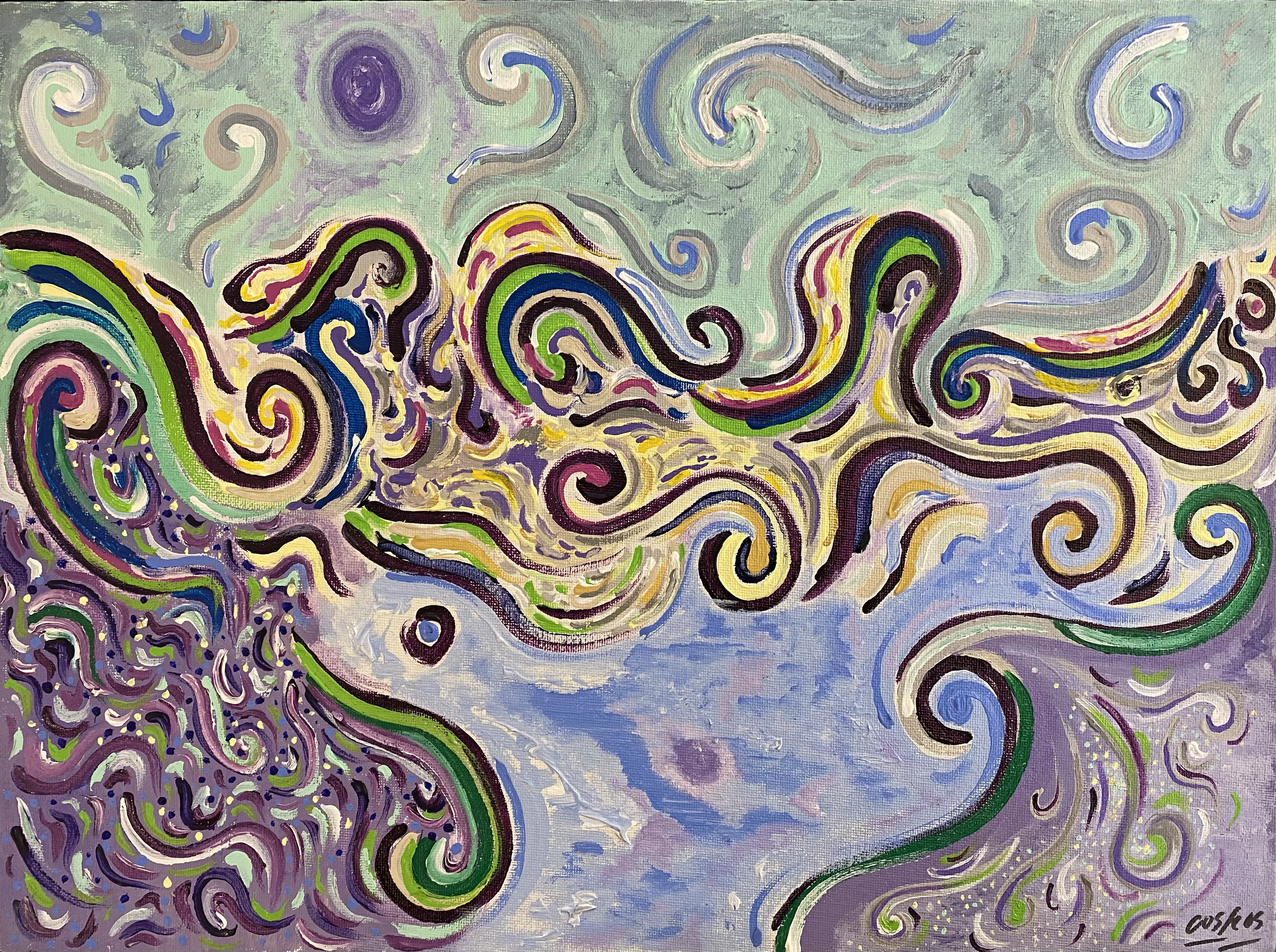 TROPICAL
- Acrylic on canvas panel 12" x 16"