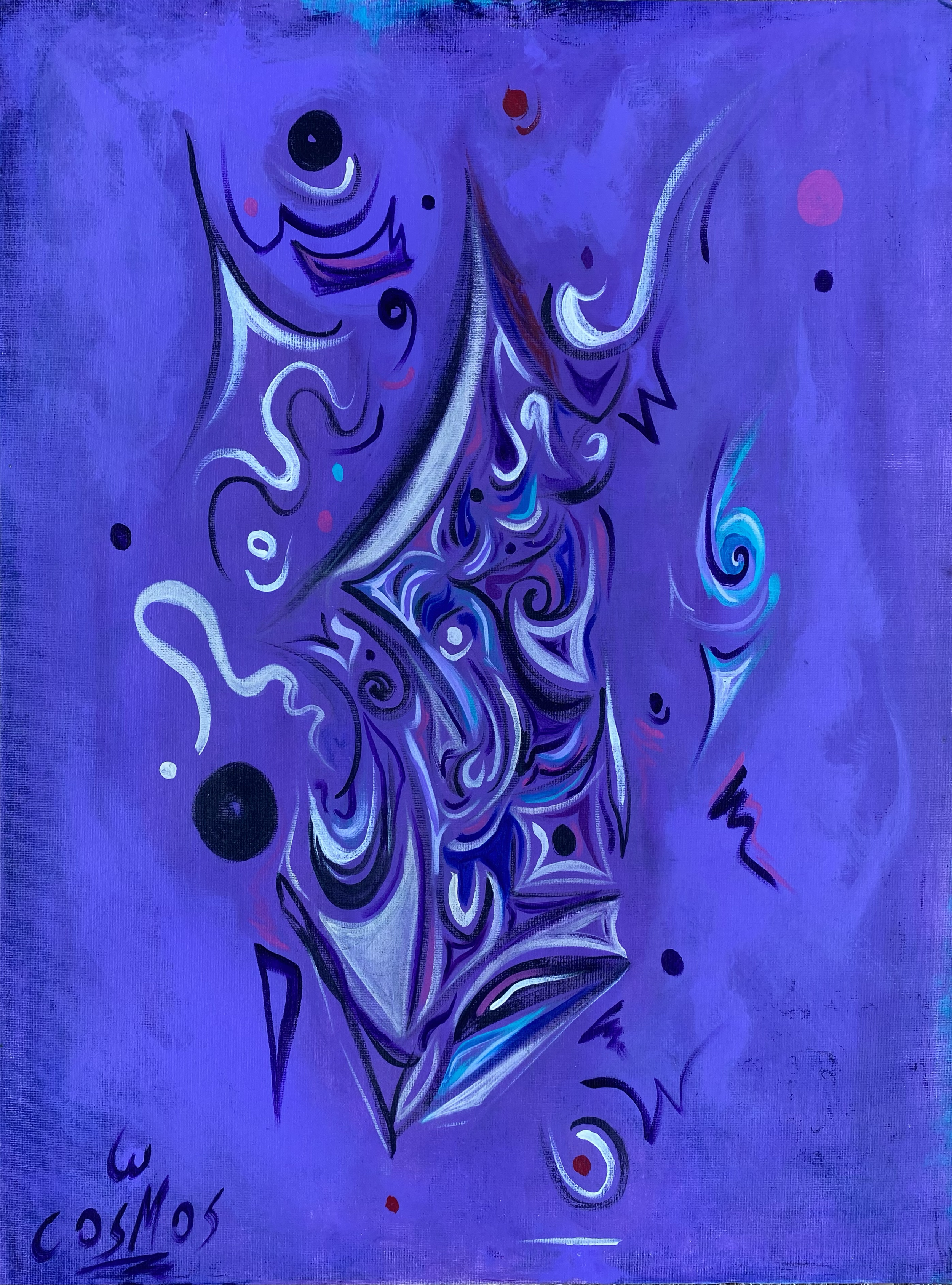 PURPLE DREAM - Acrylic on canvas panel 18" x 24"