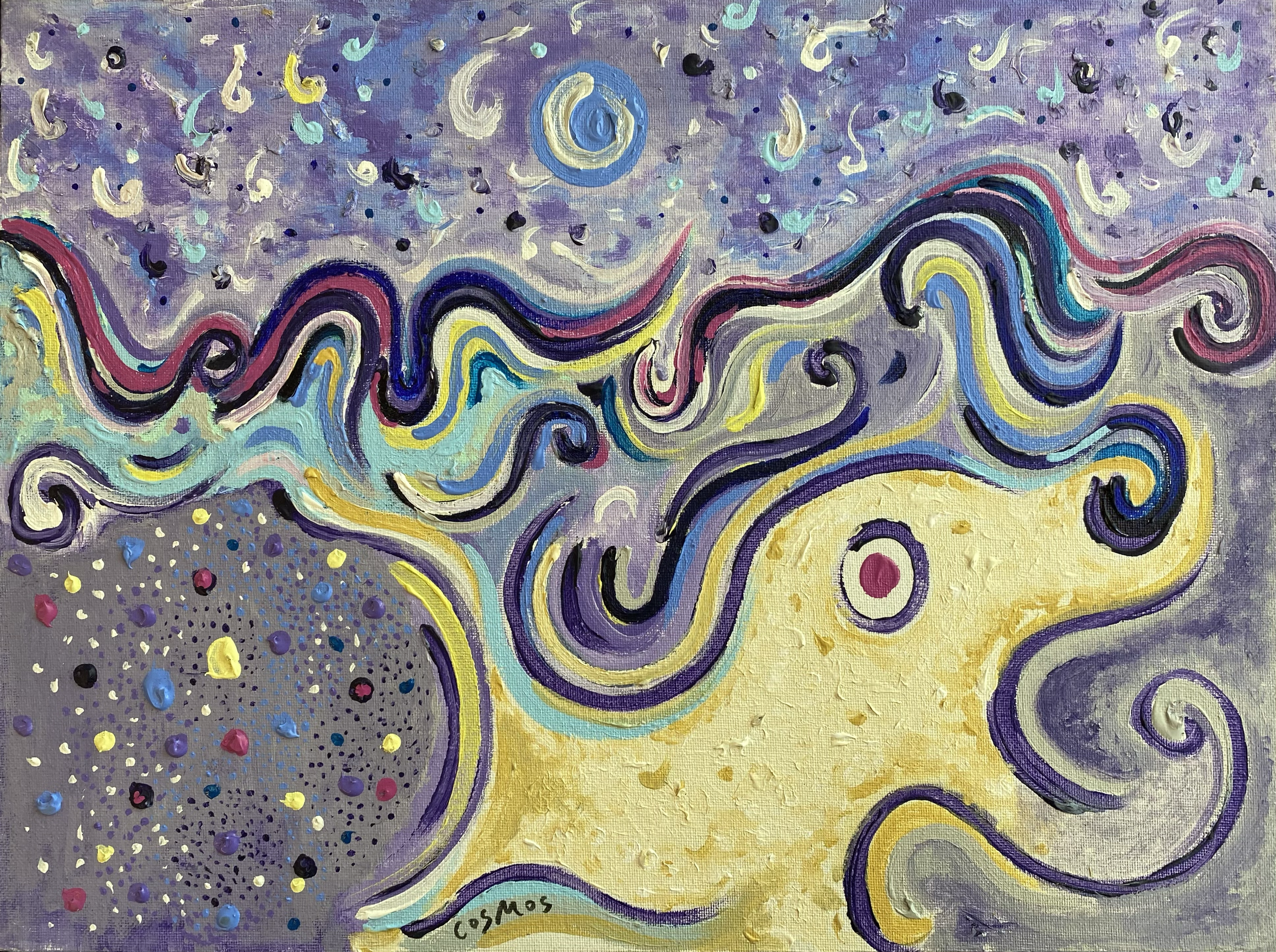 BLUE MOON
- Acrylic on canvas panel 12" x 16"