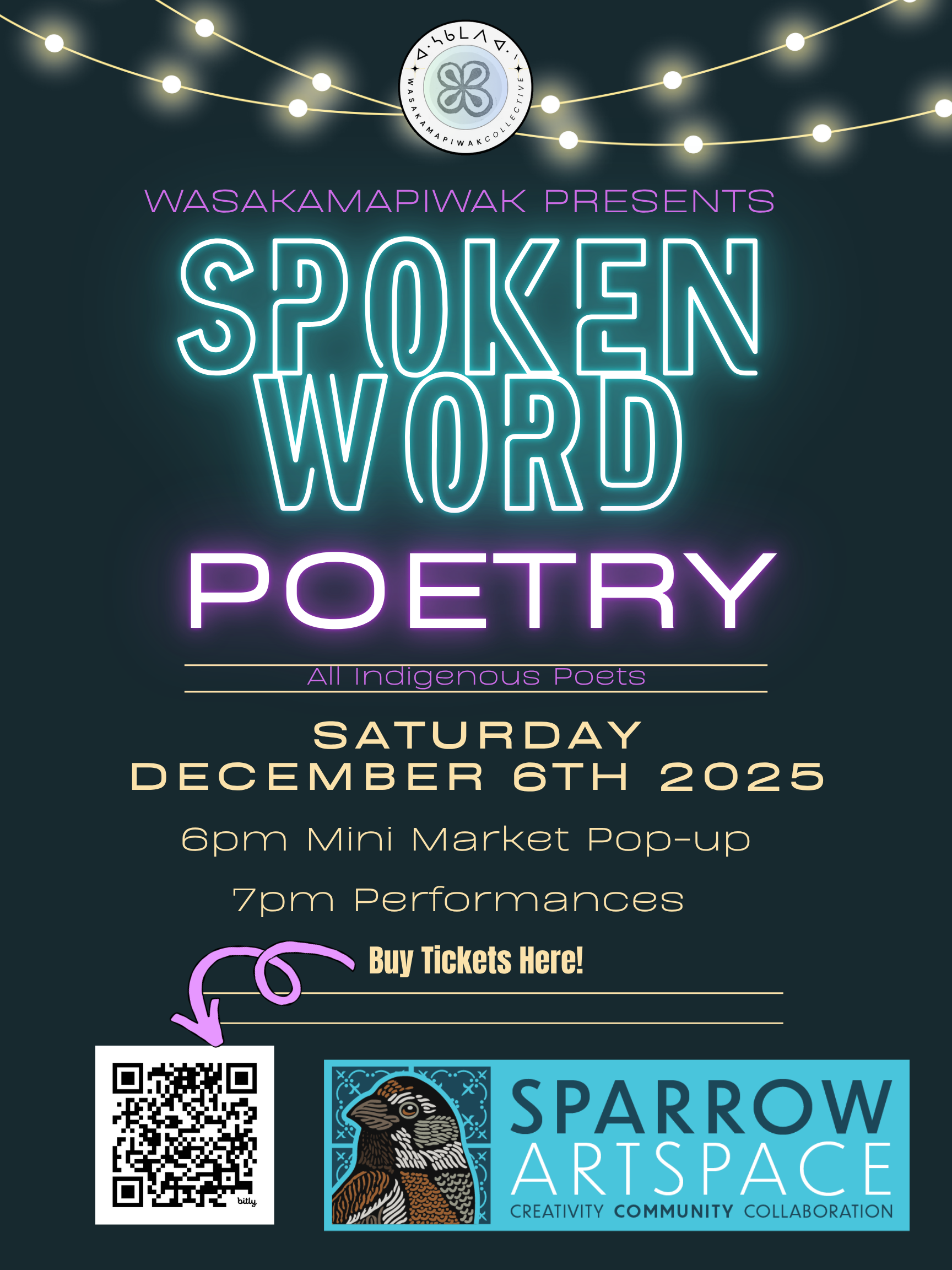 Wasakamapiwak Collective presents Spoken Word Poetry