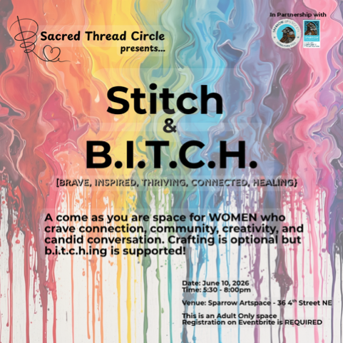 Stitch &amp; B.I.T.C.H (Brave, Inspired, Thriving, Connected, Healing) Circle