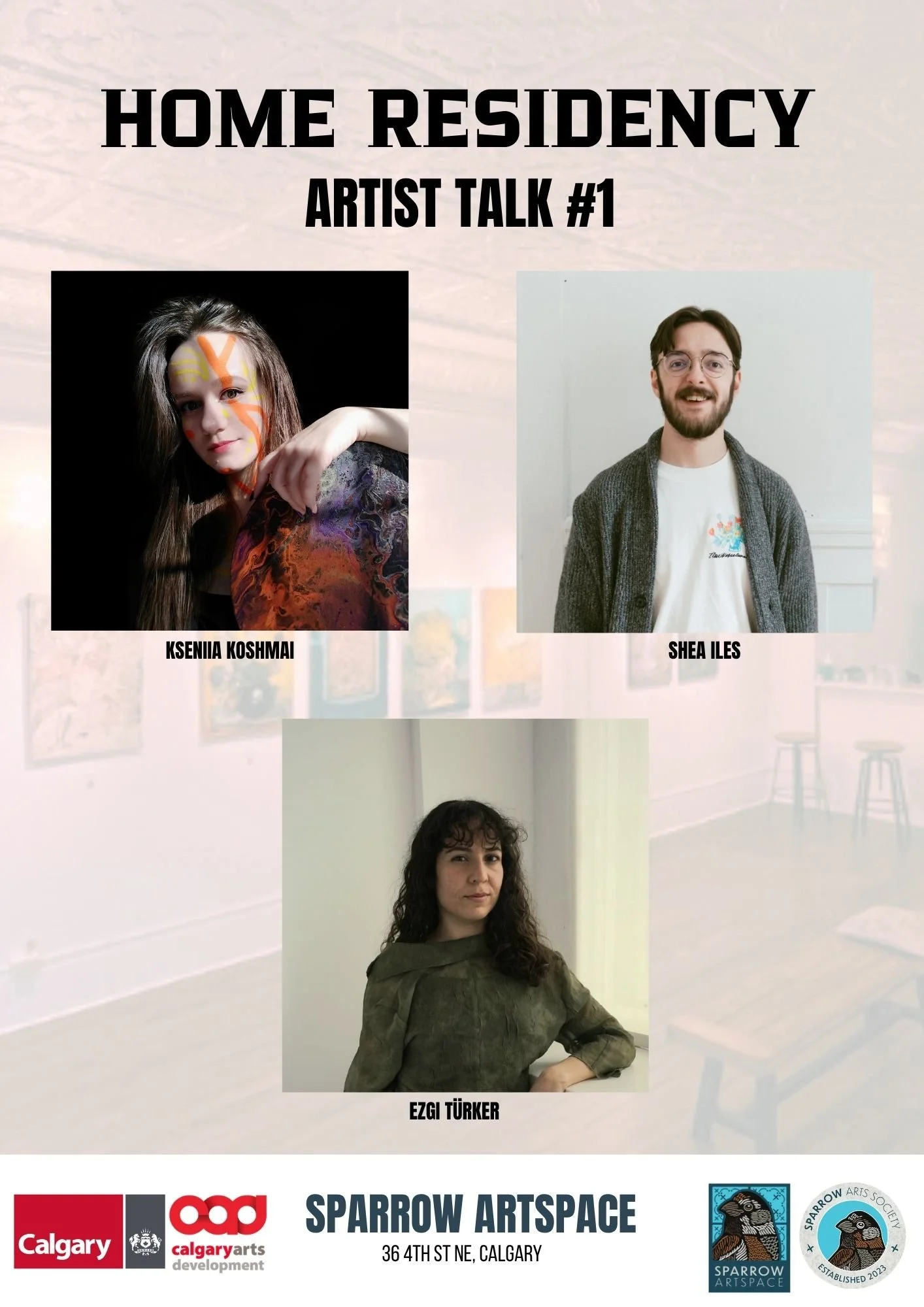 Home Residency - Artist Talk with Kseniia Koshmai, Ezgi Türker and Shea Iles