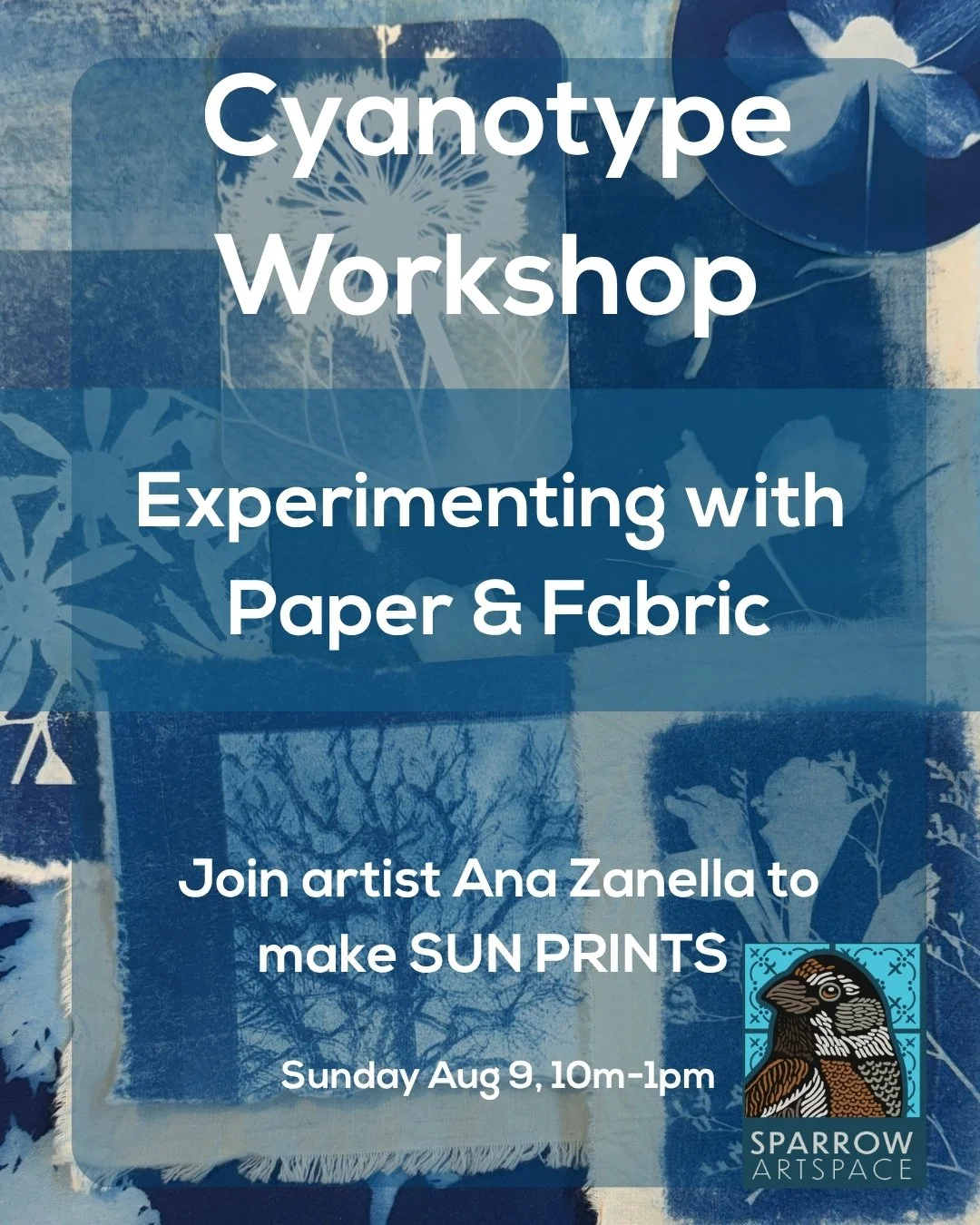 Cyanotype Workshop: Experimenting with Paper and Fabric