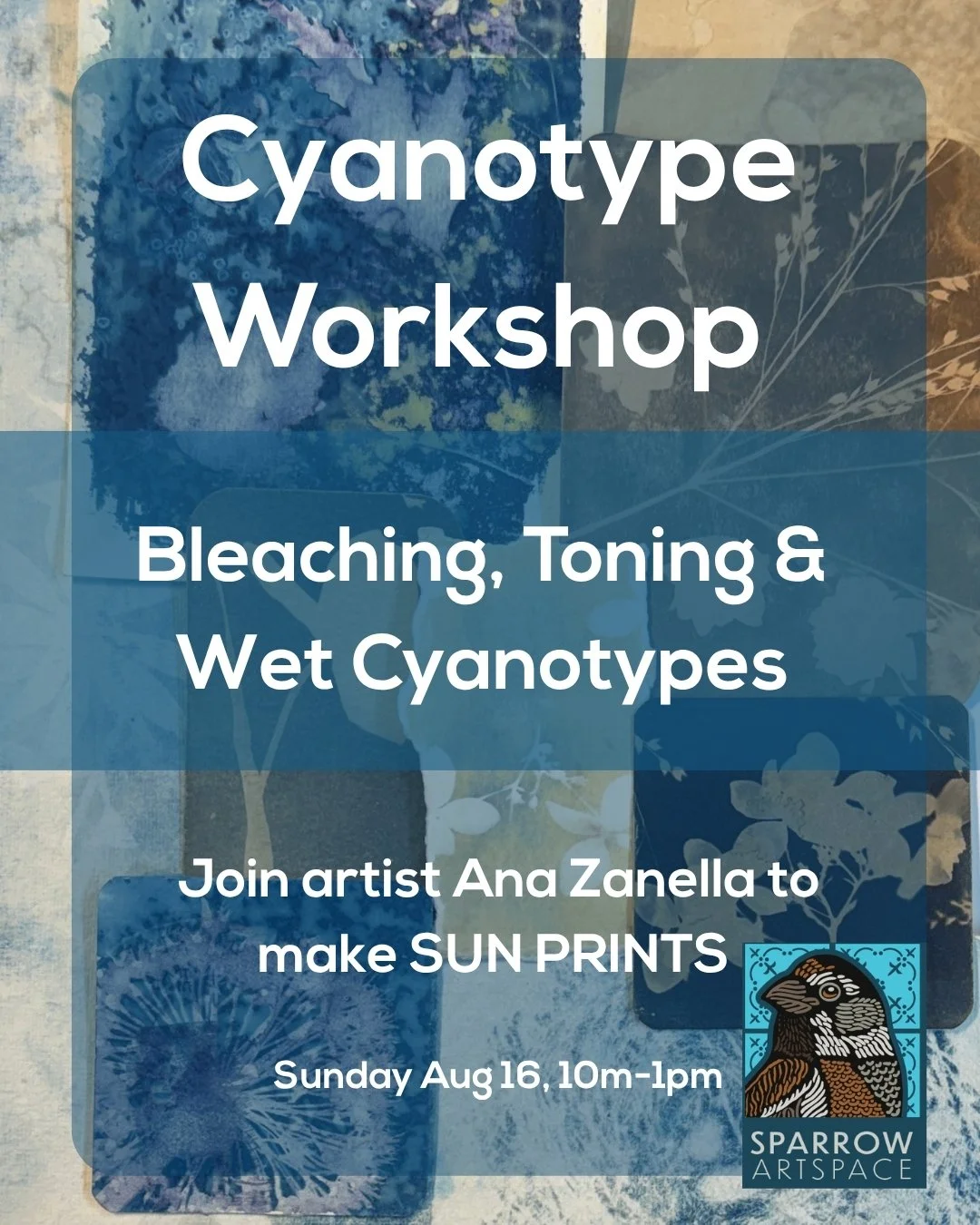 Cyanotype Workshop: Bleaching, Toning & Wet Cyanotypes