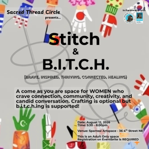 Stitch &amp; B.I.T.C.H (Brave, Inspired, Thriving, Connected, Healing) Circle