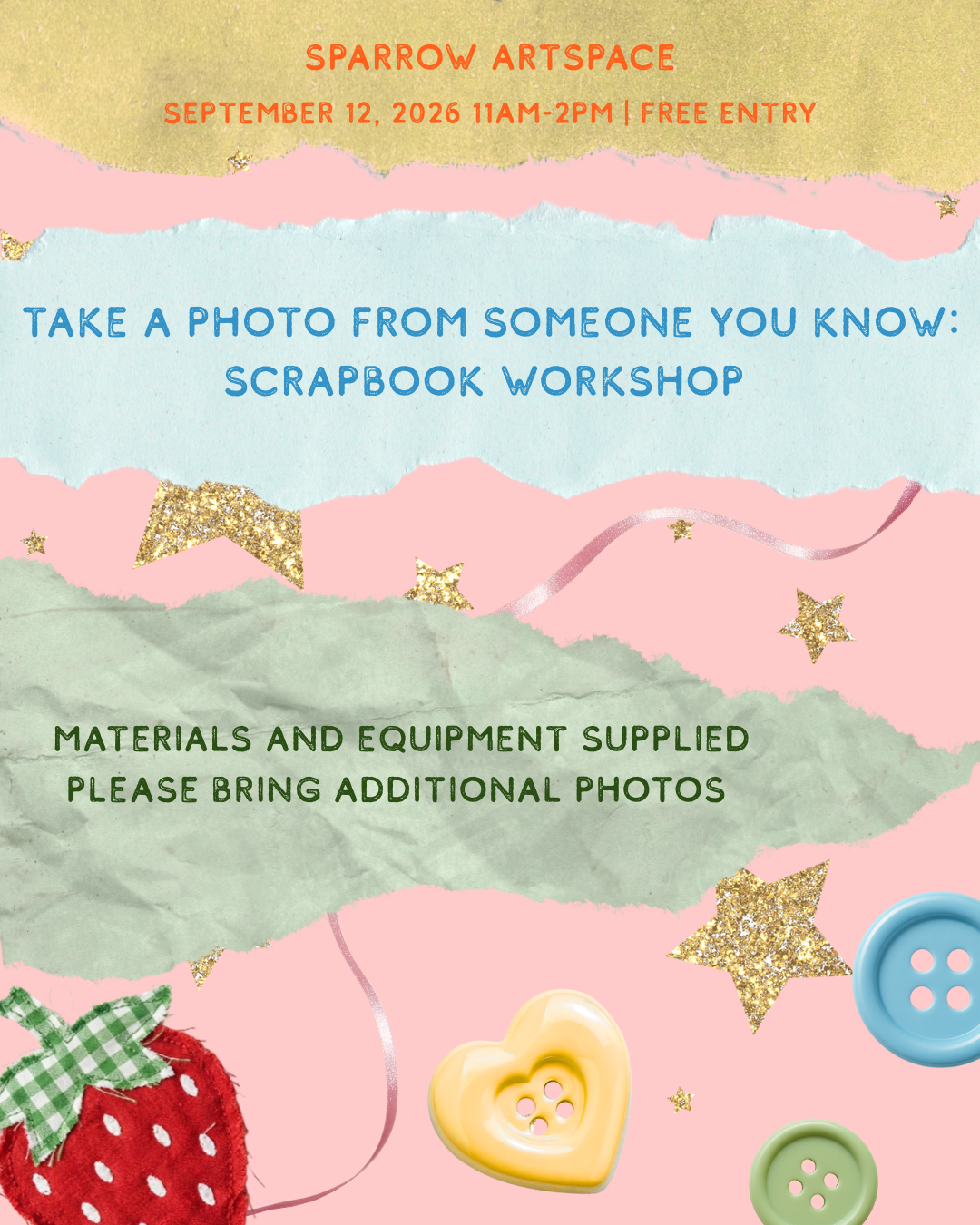 Take A Photo From Someone You Know: Scrapbook Workshop