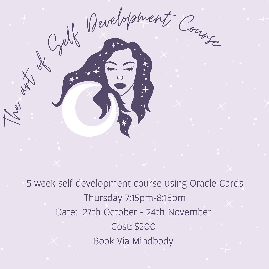 New start date for our self development course! Starting next Thursday 🥰 if you would like to learn more about Oracle cards and deepen your knowledge on how to work with cards and your life then this is the course for you! To book please DM us or em