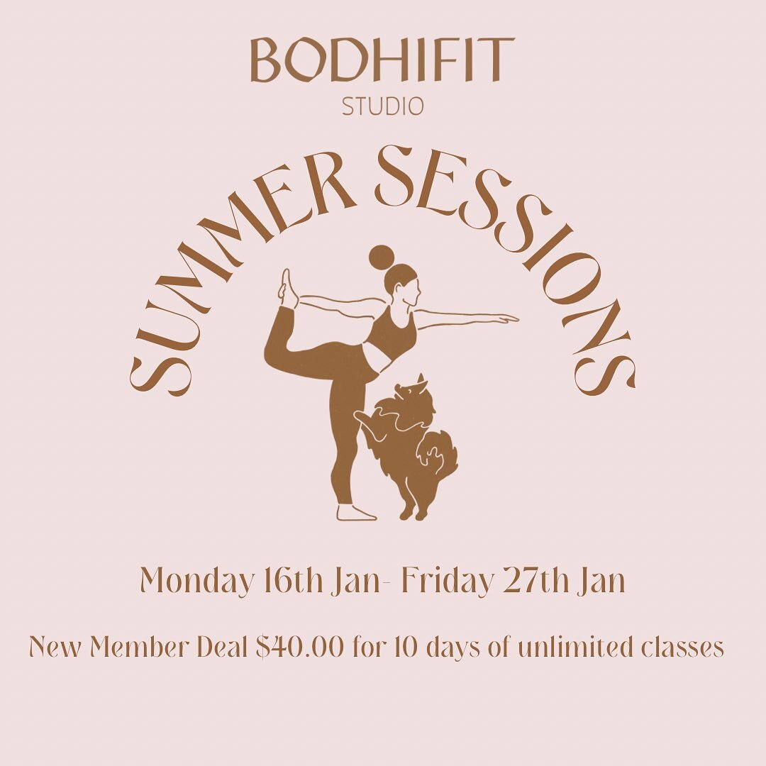 Our Summer Sessions are HERE 🥰 starting next Monday the 16th- 27th of Jan! 
Classes are now open on our MINDBODY booking system so jump on and book your classes!

If you haven&rsquo;t been to our studio before now is the perfect time as we have a ne