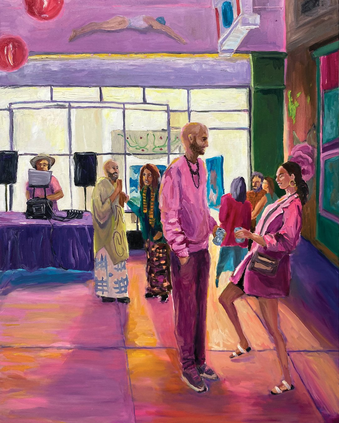 Opening Night at Charlie James Gallery